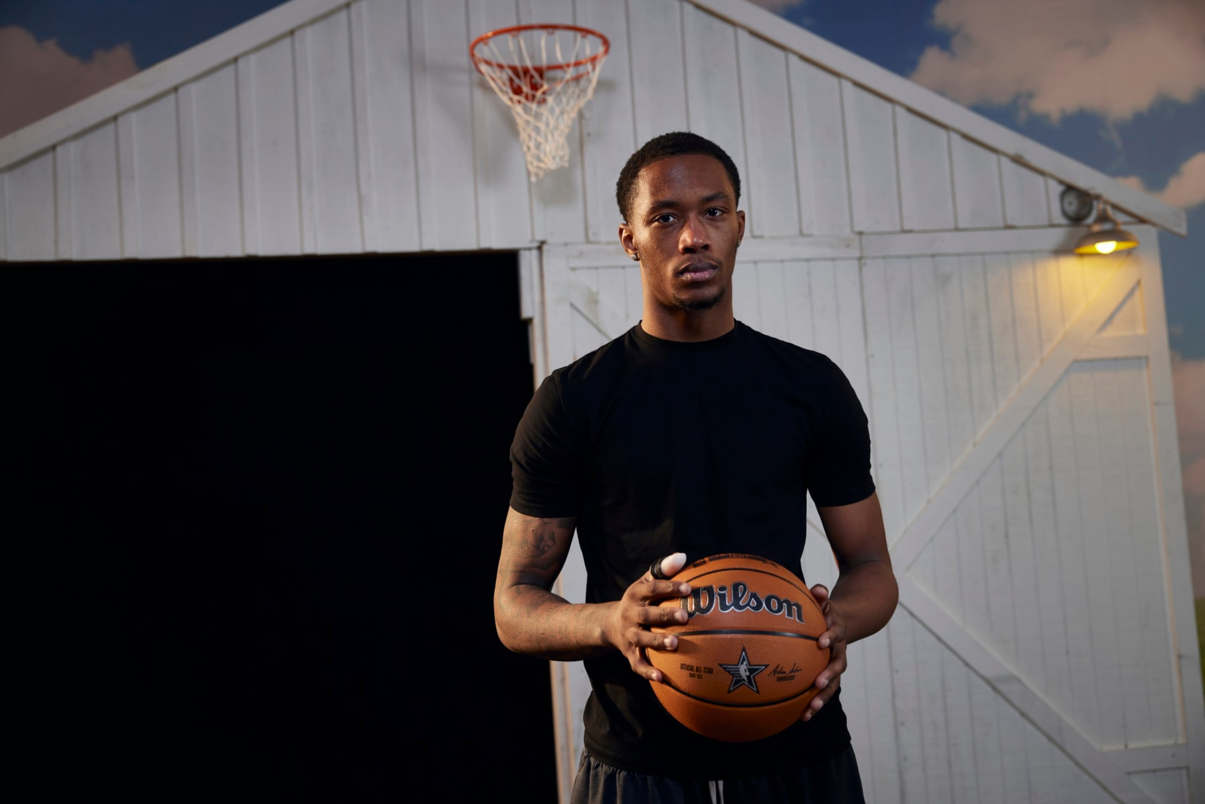 INDIANAPOLIS, IN - FEBRUARY 15: Ron Holland #0 of G League Ignite poses for a portrait during the NBAE Media Circuit Portraits as part of NBA All-Star Weekend on Thursday, February 15, 2024 in Indianapolis, Indiana. NOTE TO USER: User expressly acknowledges and agrees that, by downloading and/or using this Photograph, user is consenting to the terms and conditions of the Getty Images License Agreement. Mandatory Copyright Notice: Copyright 2024 NBAE (Photo by Michael LeBrecht/NBAE via Getty Images)