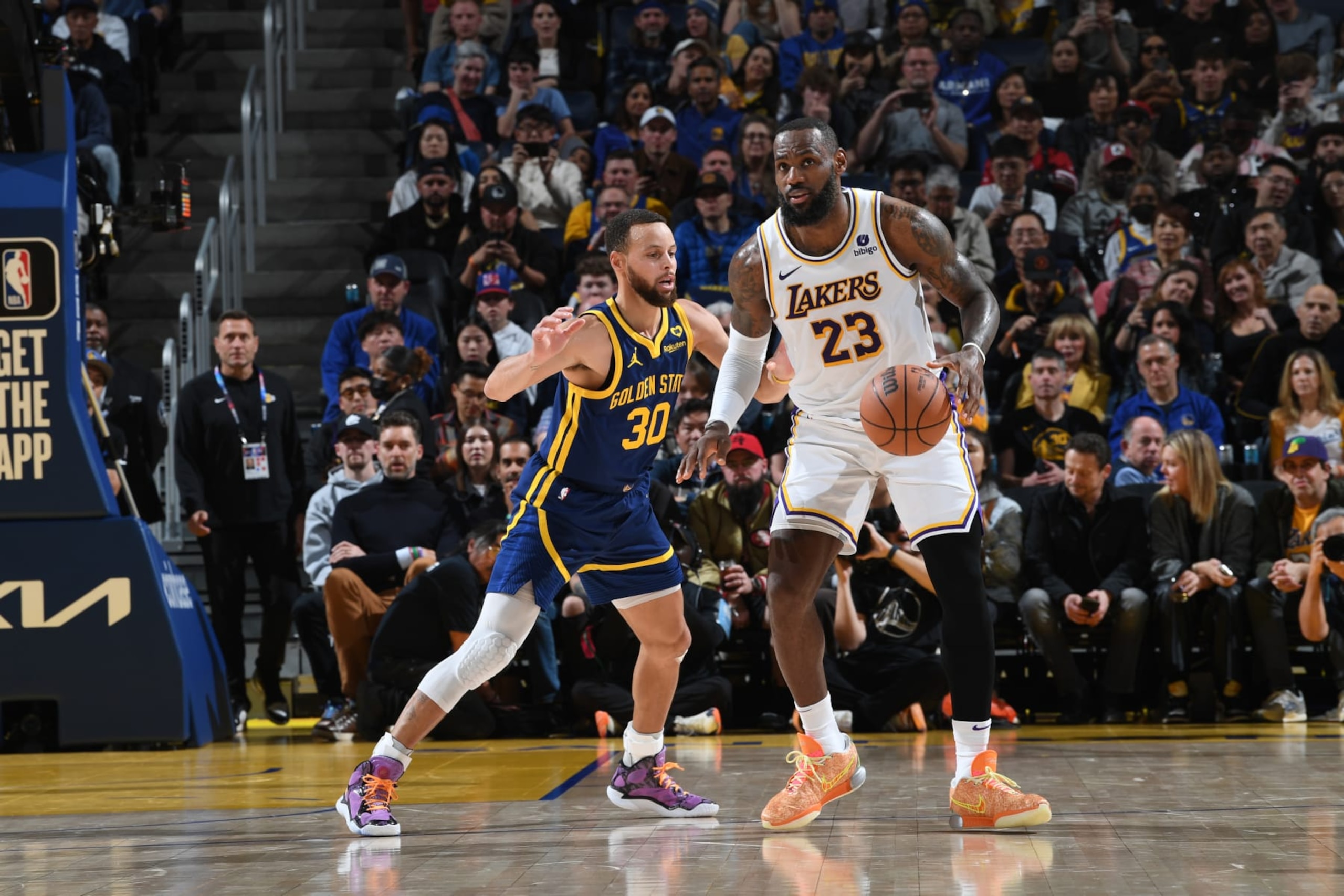 Stephen Curry and LeBron James
