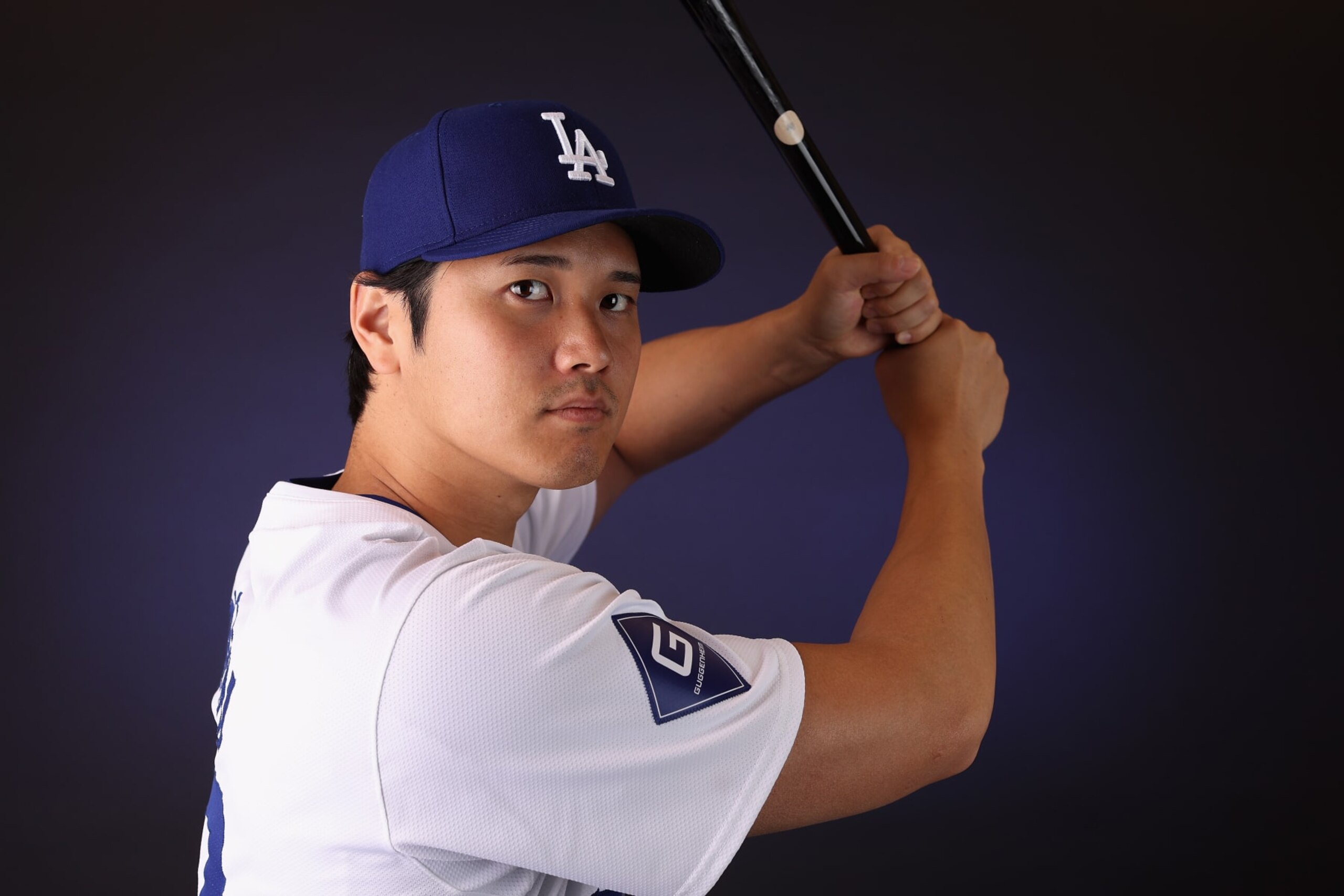 GLENDALE, ARIZONA - FEBRUARY 21: Shohei Ohtani #17 of the Los Angeles Dodgers poses for a portrait during photo day at Camelback Ranch on February 21, 2024 in Glendale, Arizona. (Photo by Christian Petersen/Getty Images)