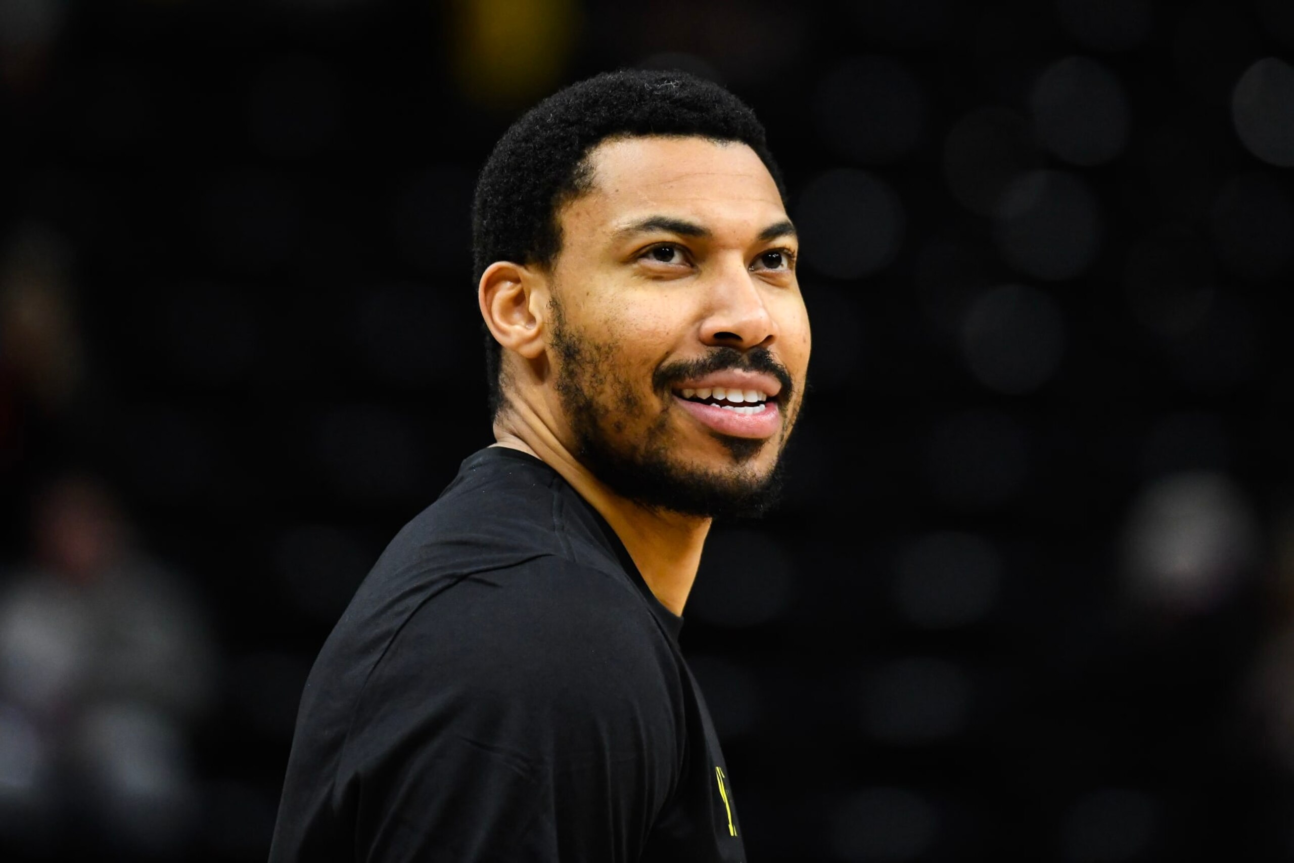 SALT LAKE CITY, UTAH - FEBRUARY 14: Otto Porter Jr. #22 of the Utah Jazz looks on before a game against the Los Angeles Lakers at Delta Center on February 14, 2024 in Salt Lake City, Utah. NOTE TO USER: User expressly acknowledges and agrees that, by downloading and or using this photograph, User is consenting to the terms and conditions of the Getty Images License Agreement. (Photo by Alex Goodlett/Getty Images)