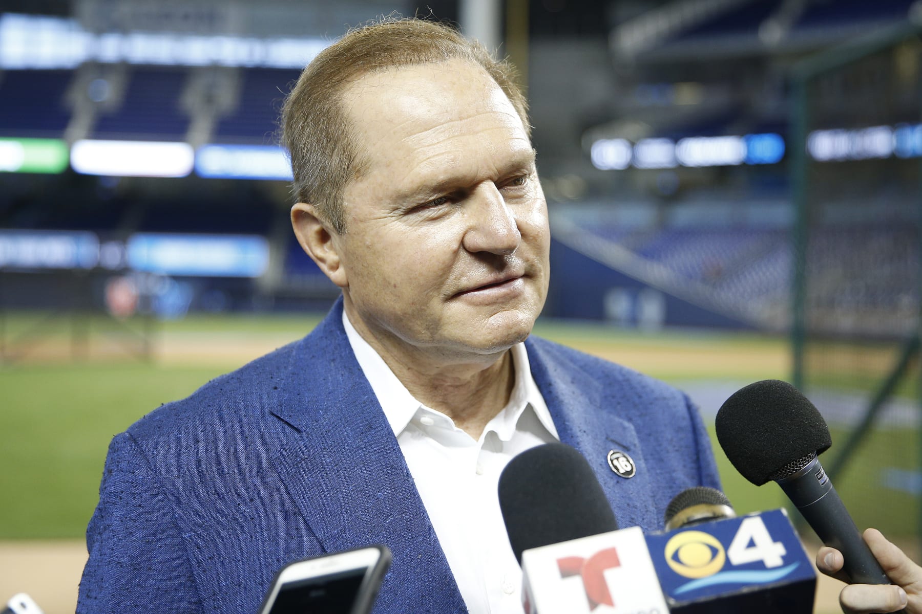 MIAMI, FLORIDA - JULY 12:  Agent Scott Boras prior to the game between the Miami Marlins and the New York Mets at Marlins Park on July 12, 2019 in Miami, Florida. (Photo by Michael Reaves/Getty Images)