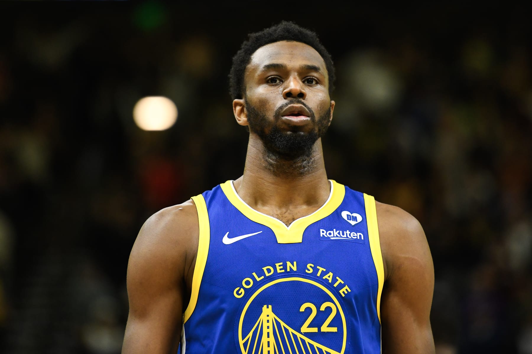 SALT LAKE CITY, UTAH - FEBRUARY 15: Andrew Wiggins #22 of the Golden State Warriors in action during the second half of a game against the Utah Jazz at Delta Center on February 15, 2024 in Salt Lake City, Utah. NOTE TO USER: User expressly acknowledges and agrees that, by downloading and or using this photograph, User is consenting to the terms and conditions of the Getty Images License Agreement. (Photo by Alex Goodlett/Getty Images)