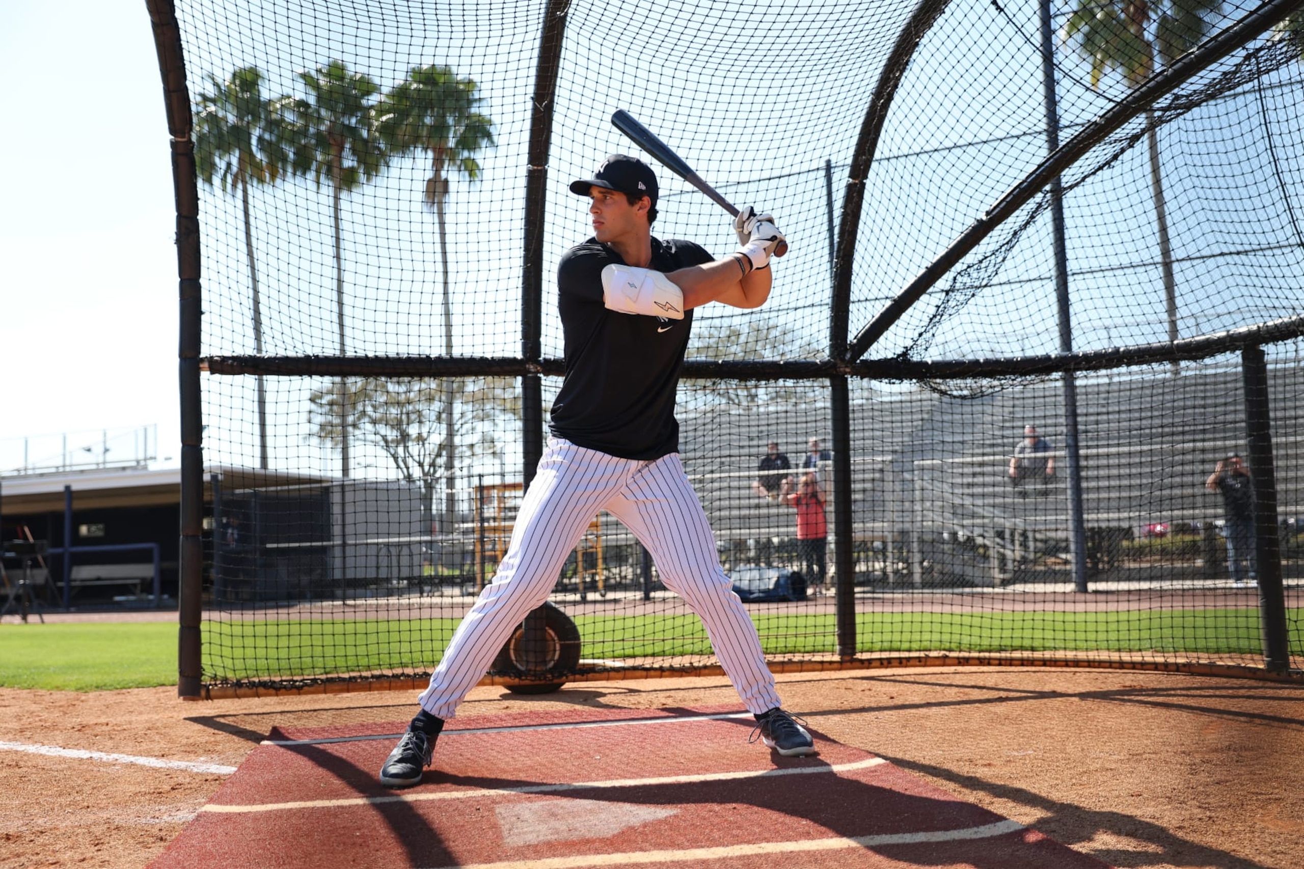 TAMPA, FL - FEBRUARY 21: Spencer Jones #78 of the New York Yankees during spring training at George M. Steinbrenner Field on February 21, 2024 in Tampa, Florida. (Photo by New York Yankees/Getty Images)