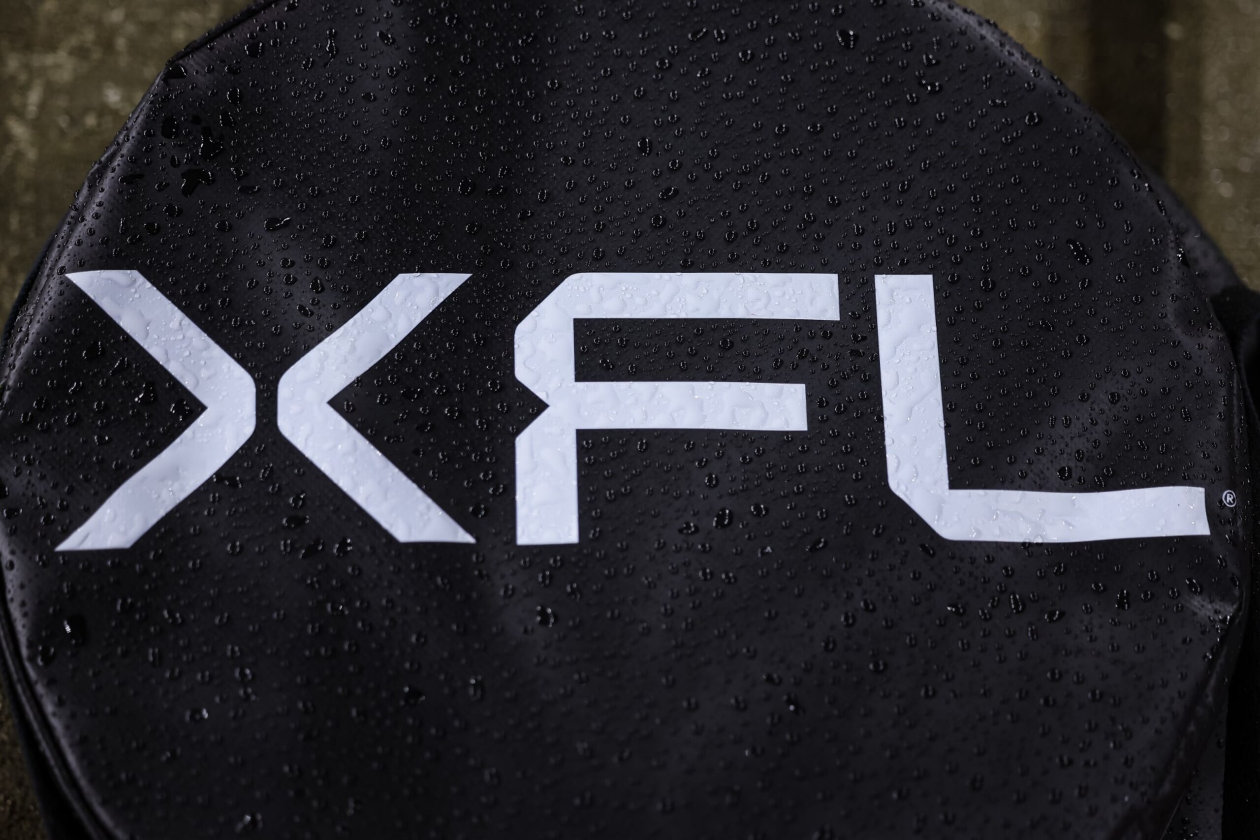 WASHINGTON, DC - MARCH 12: A detailed view of the XFL logo on a sideline marker during the first half of the game between the DC Defenders and the Vegas Vipers at Audi Field on March 12, 2023 in Washington, DC. (Photo by Scott Taetsch/Getty Images) WASHINGTON, DC - MARCH 12: A detailed view of the XFL logo on a sideline marker during the first half of the game between the DC Defenders and the Vegas Vipers at Audi Field on March 12, 2023 in Washington, DC. (Photo by Scott Taetsch/Getty Images)