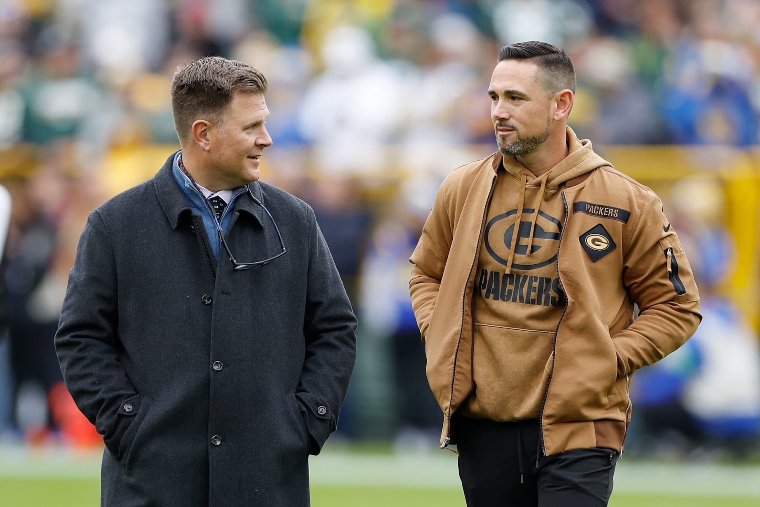Packers GM Brian Gutekunst and HC Matt LaFleur