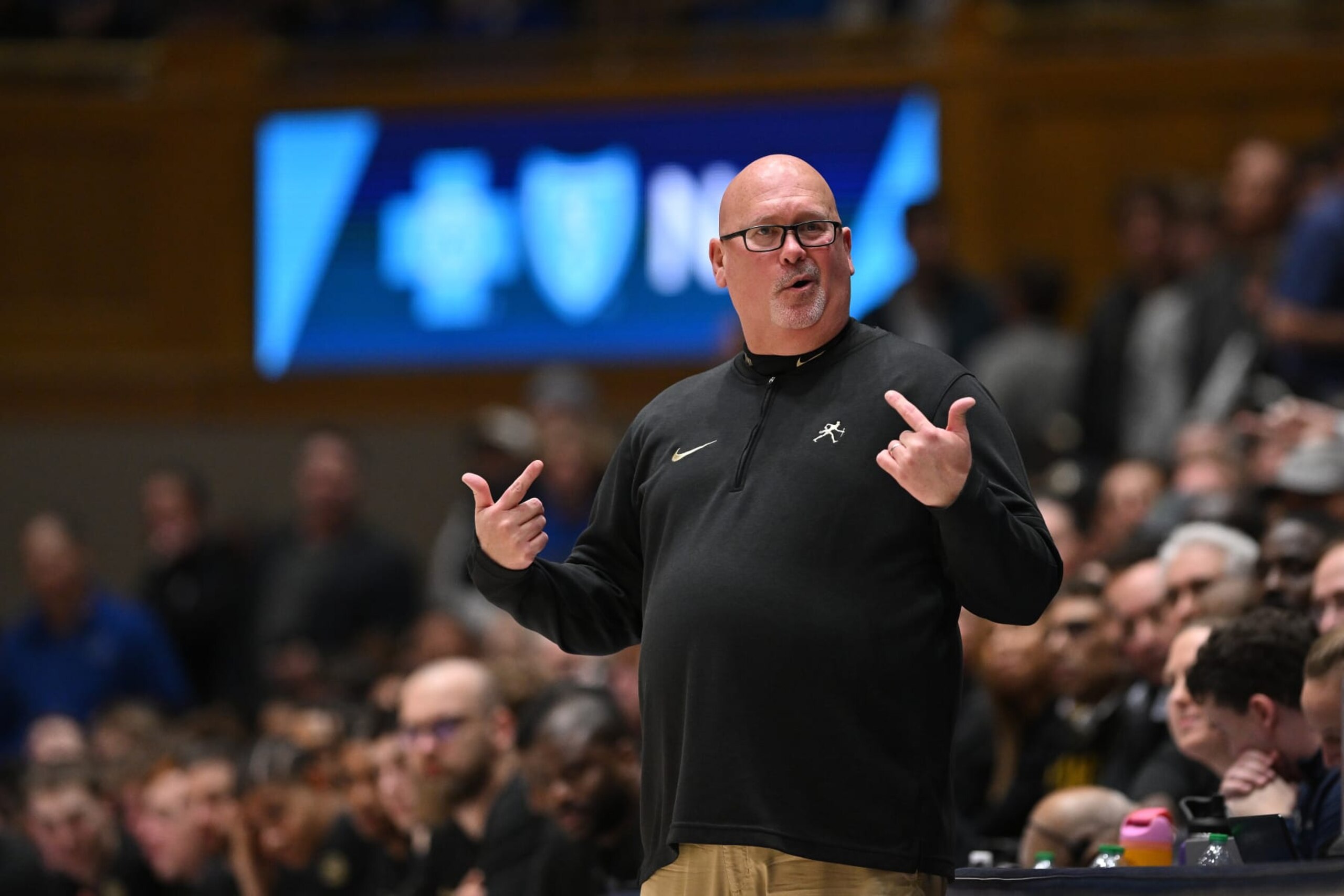 Wake Forest head coach Steve Forbes