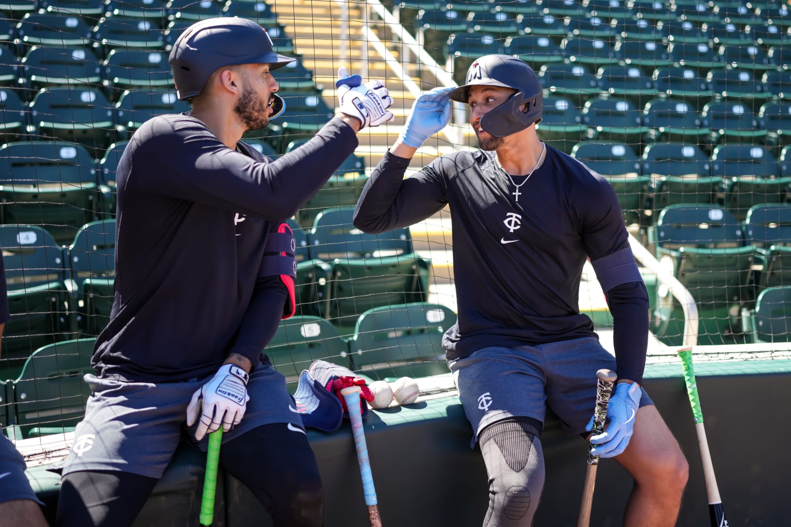 Carlos Correa (L) and Byron Buxton (R) Carlos Correa (L) and Byron Buxton (R)