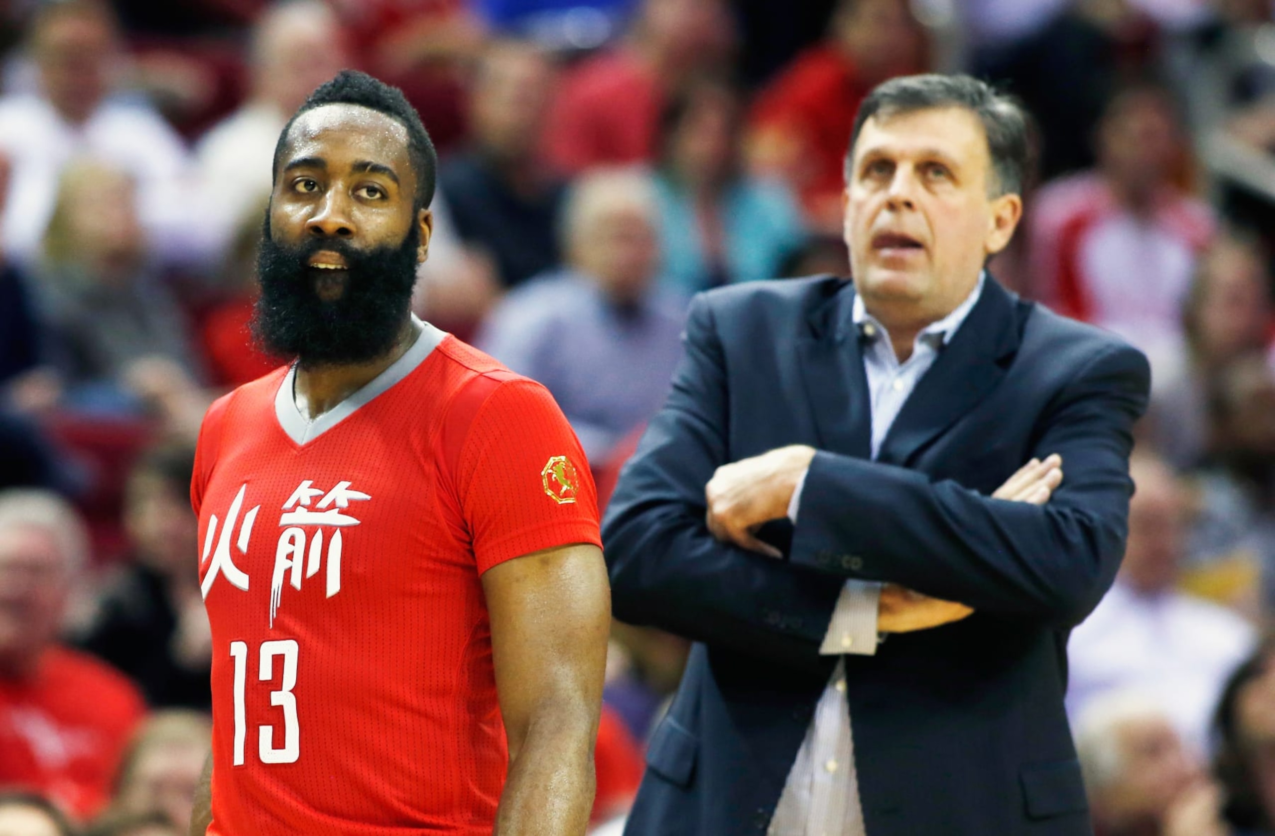 James Harden and Kevin McHale
