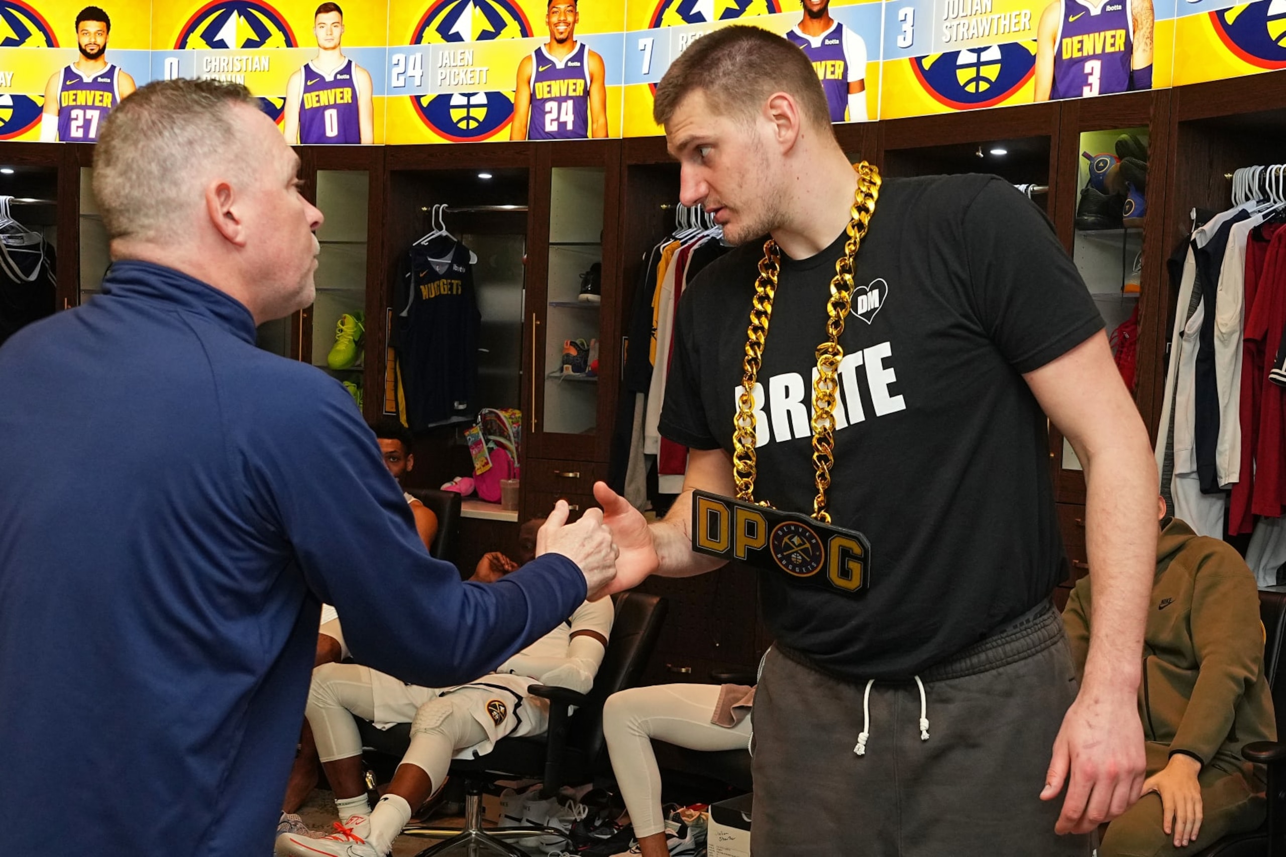 Michael Malone and Nikola Jokiรย Michael Malone and Nikola Jokiรย