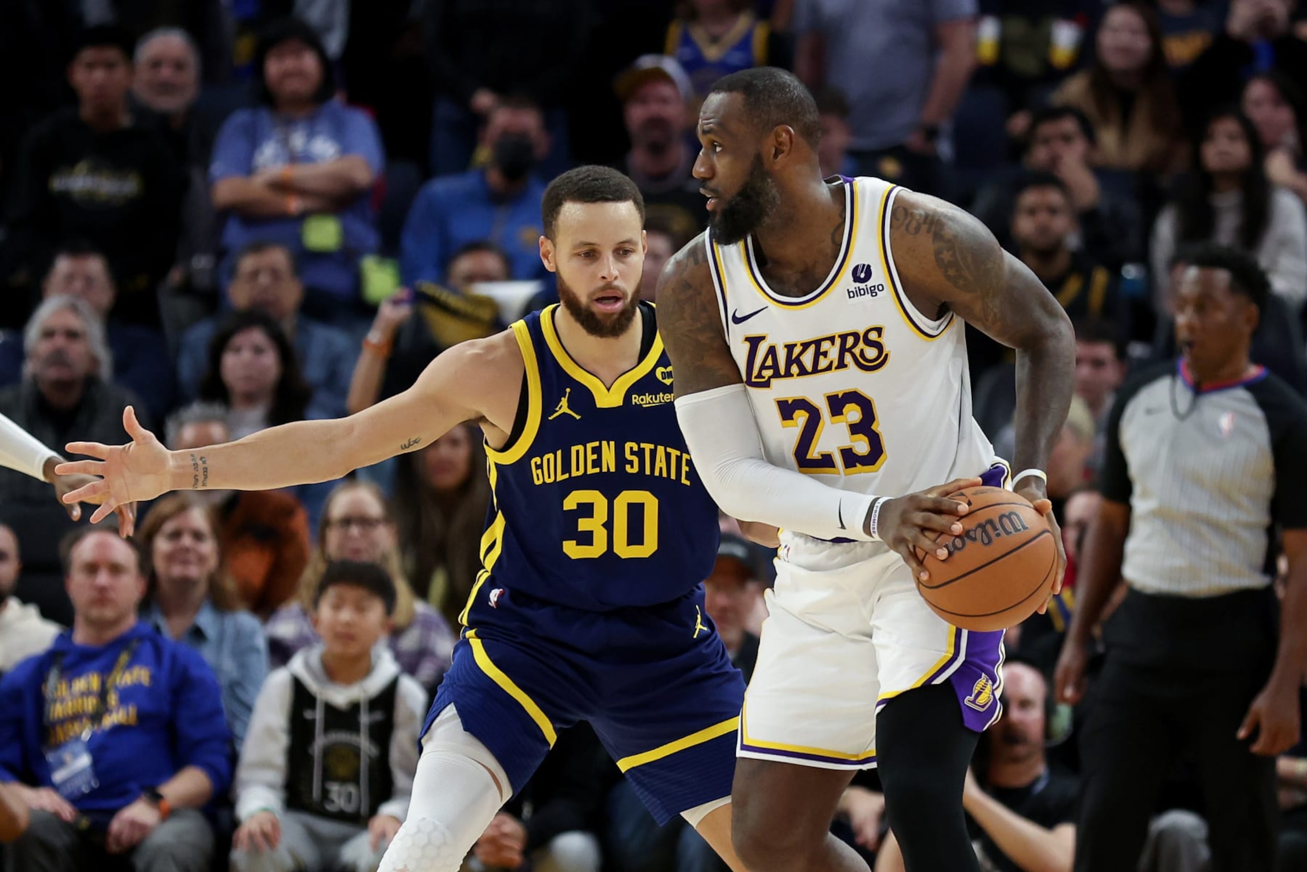 Stephen Curry and LeBron James