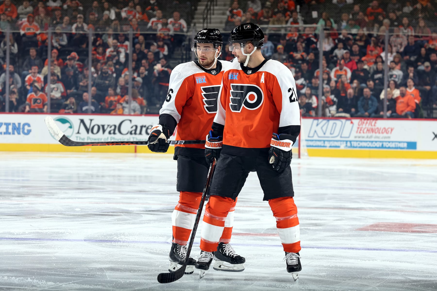 Sean Walker and Scott Laughton