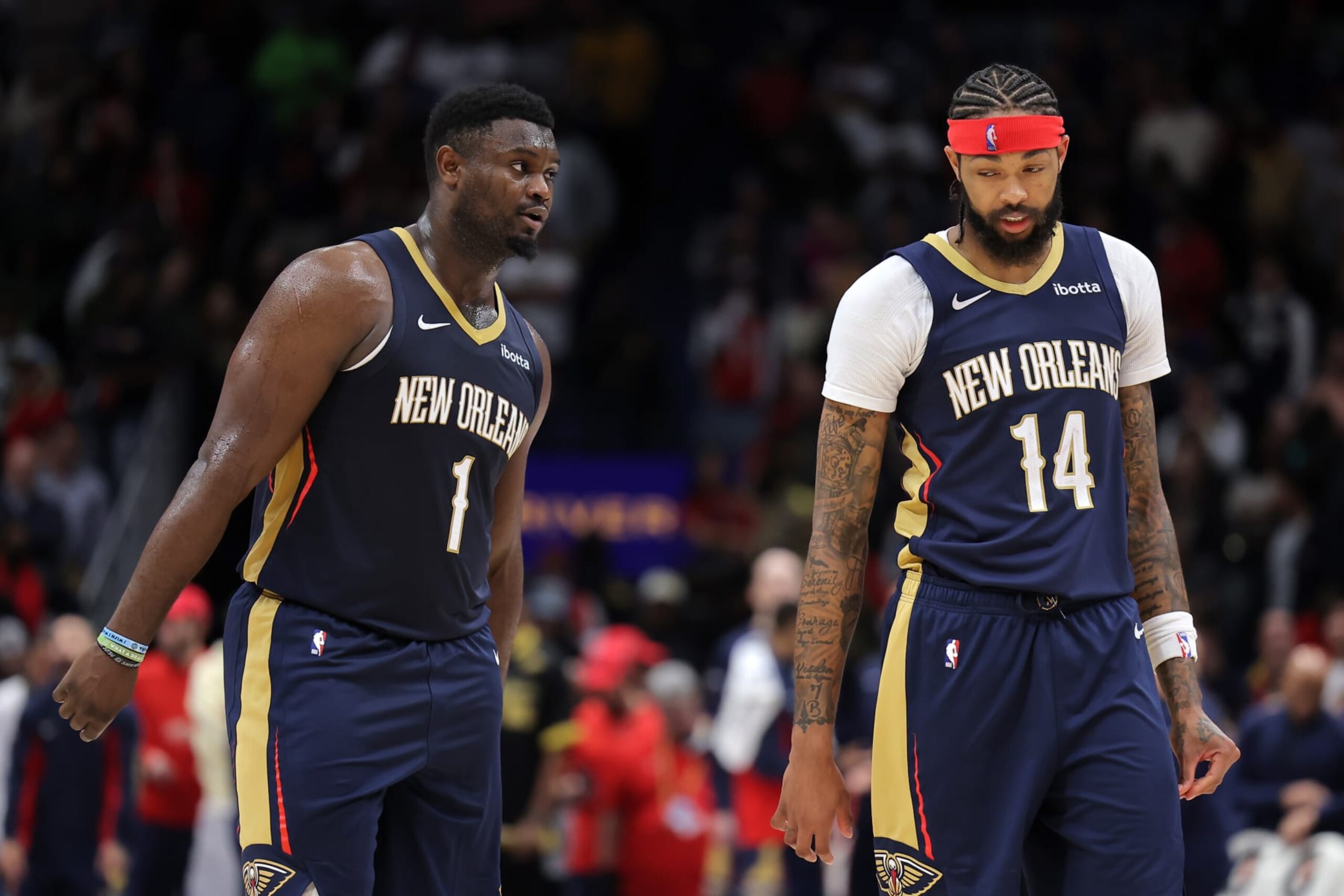 Zion Williamson and Brandon Ingram