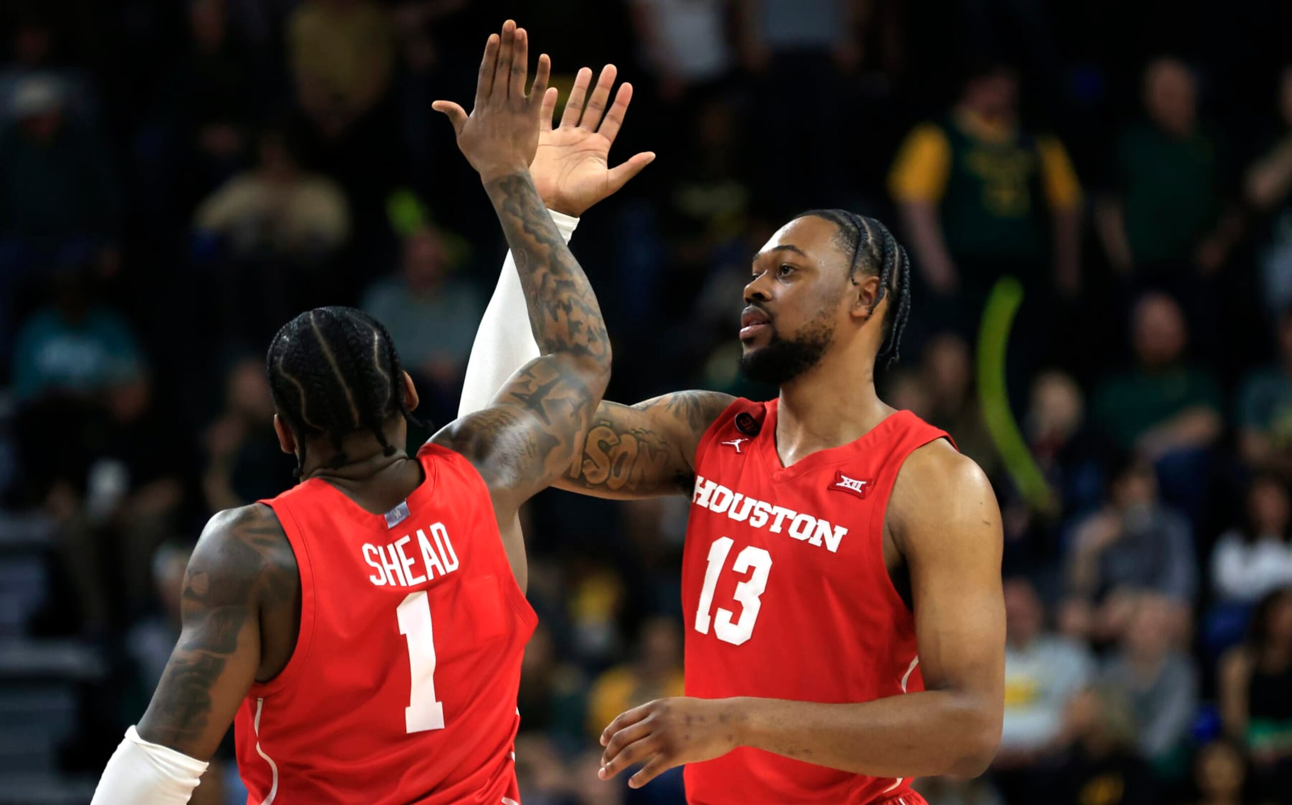 Houston's J'Wan Roberts and Jamal Shead