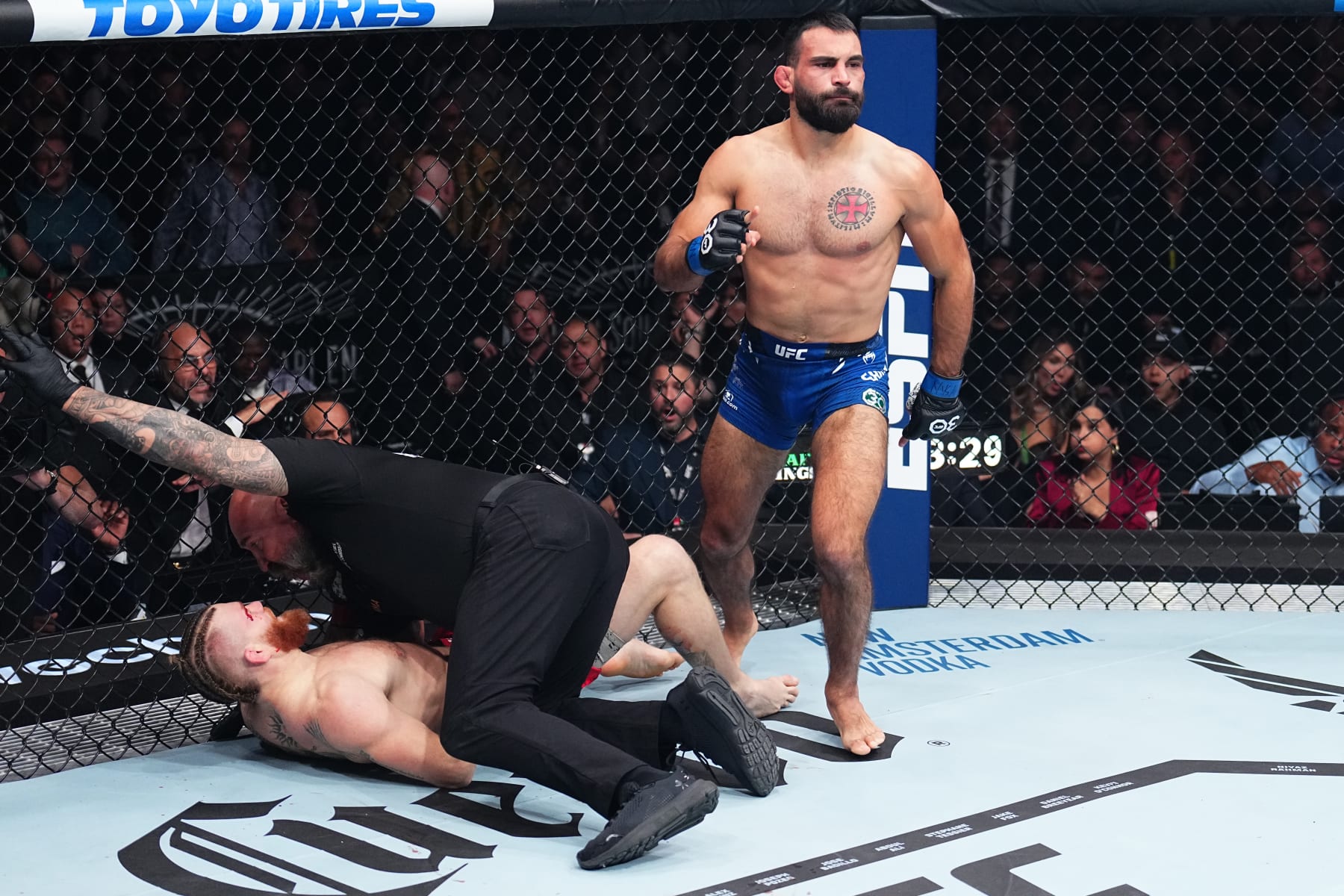 Benoit Saint-Denis knocks out Matt Frevola