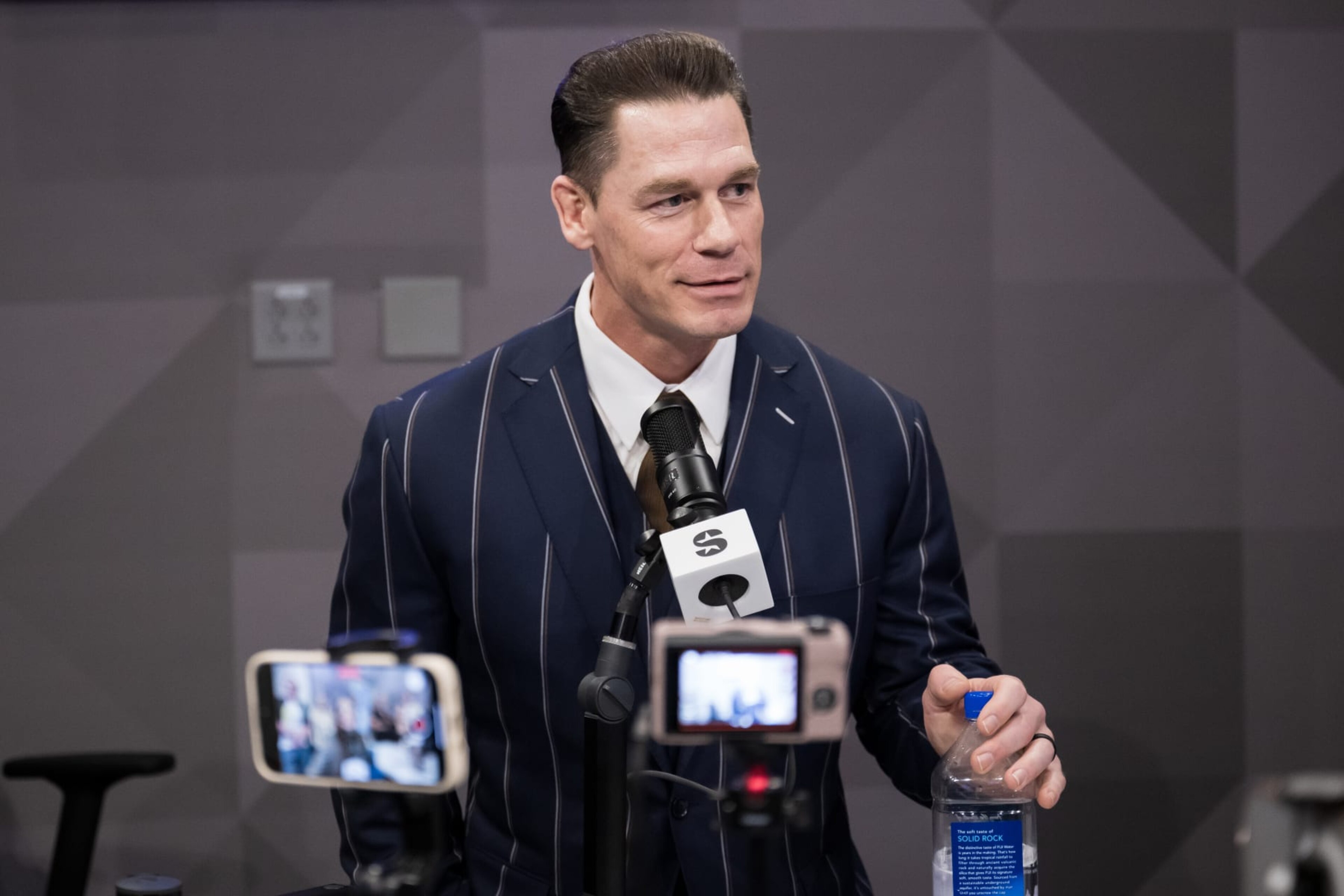 MIAMI BEACH, FLORIDA - FEBRUARY 21: John Cena visits SiriusXM Studios on February 21, 2024 in Miami Beach, Florida. (Photo by Jason Koerner/Getty Images)