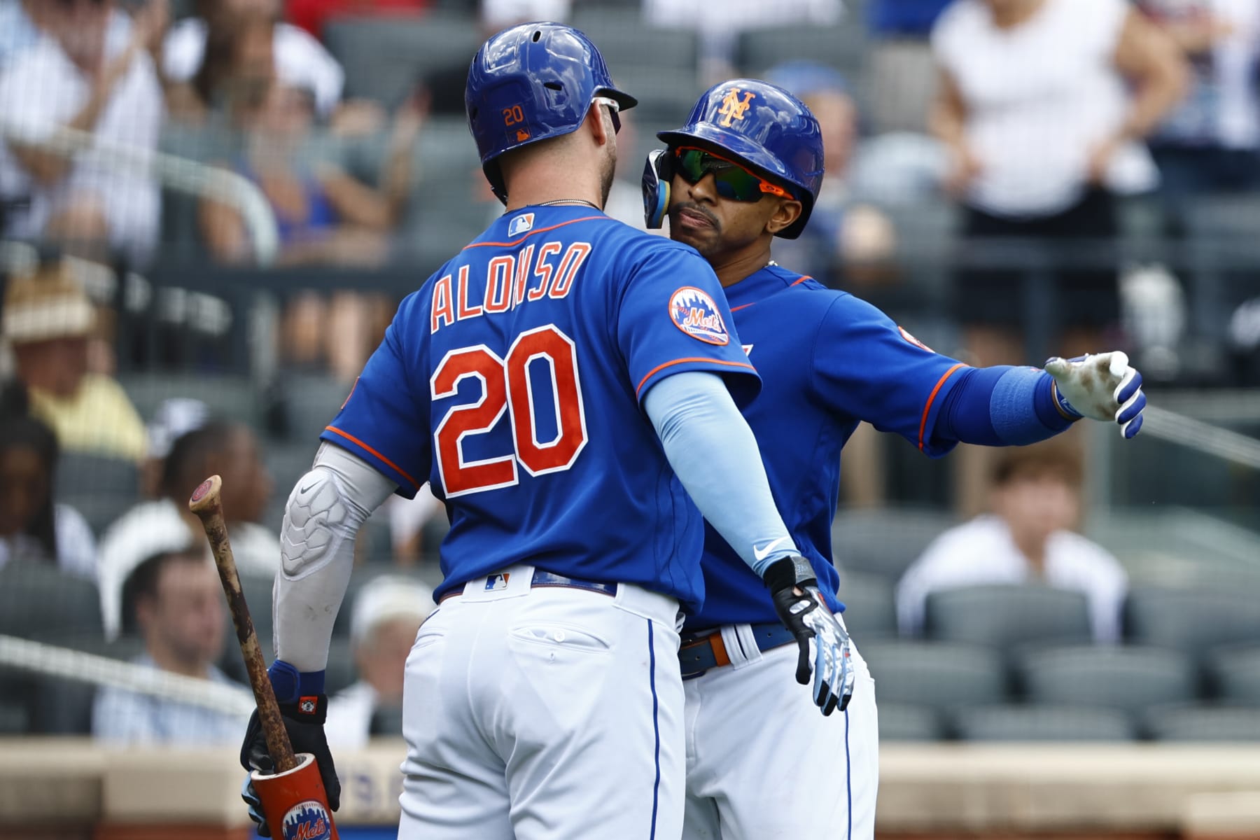 Pete Alonso (L) and Francisco Lindor (R)