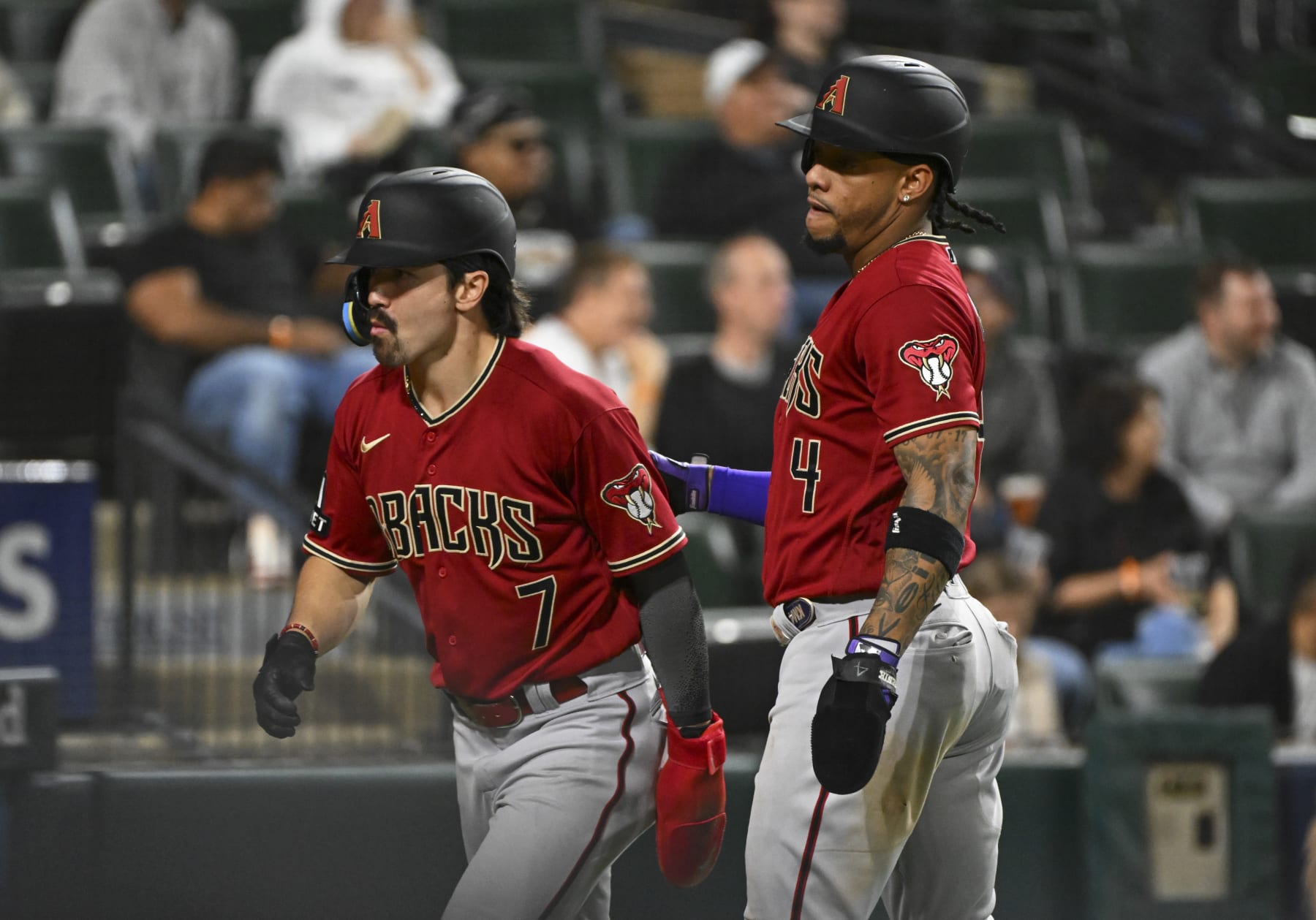 Corbin Carroll (L) and Ketel Marte (R)