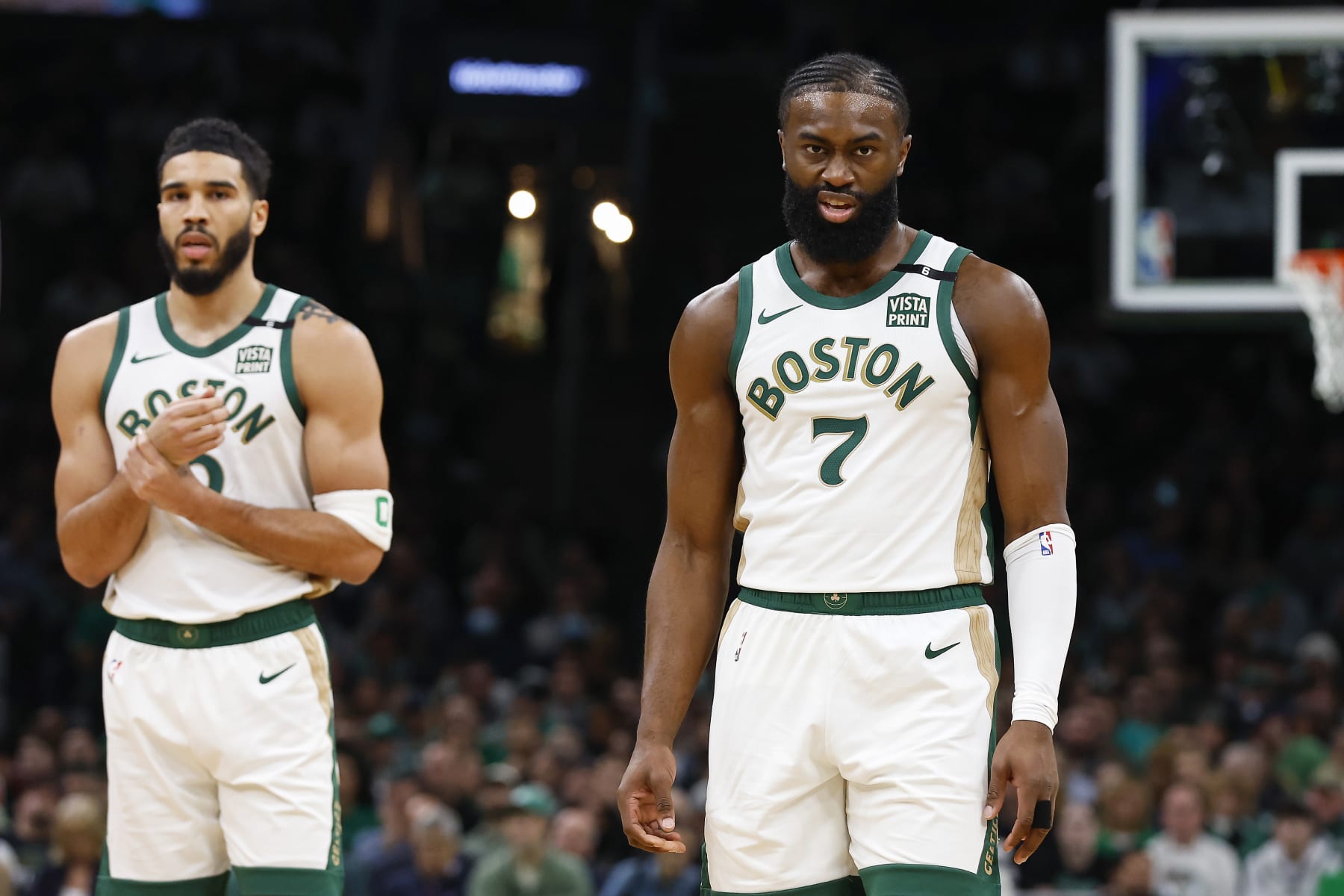 Jayson Tatum and Jaylen Brown