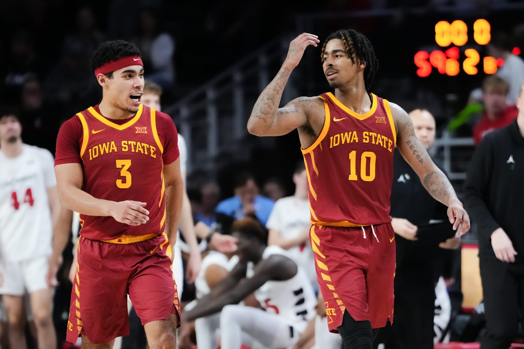 Iowa State's Tamin Lipsey and Keshon Gilbert