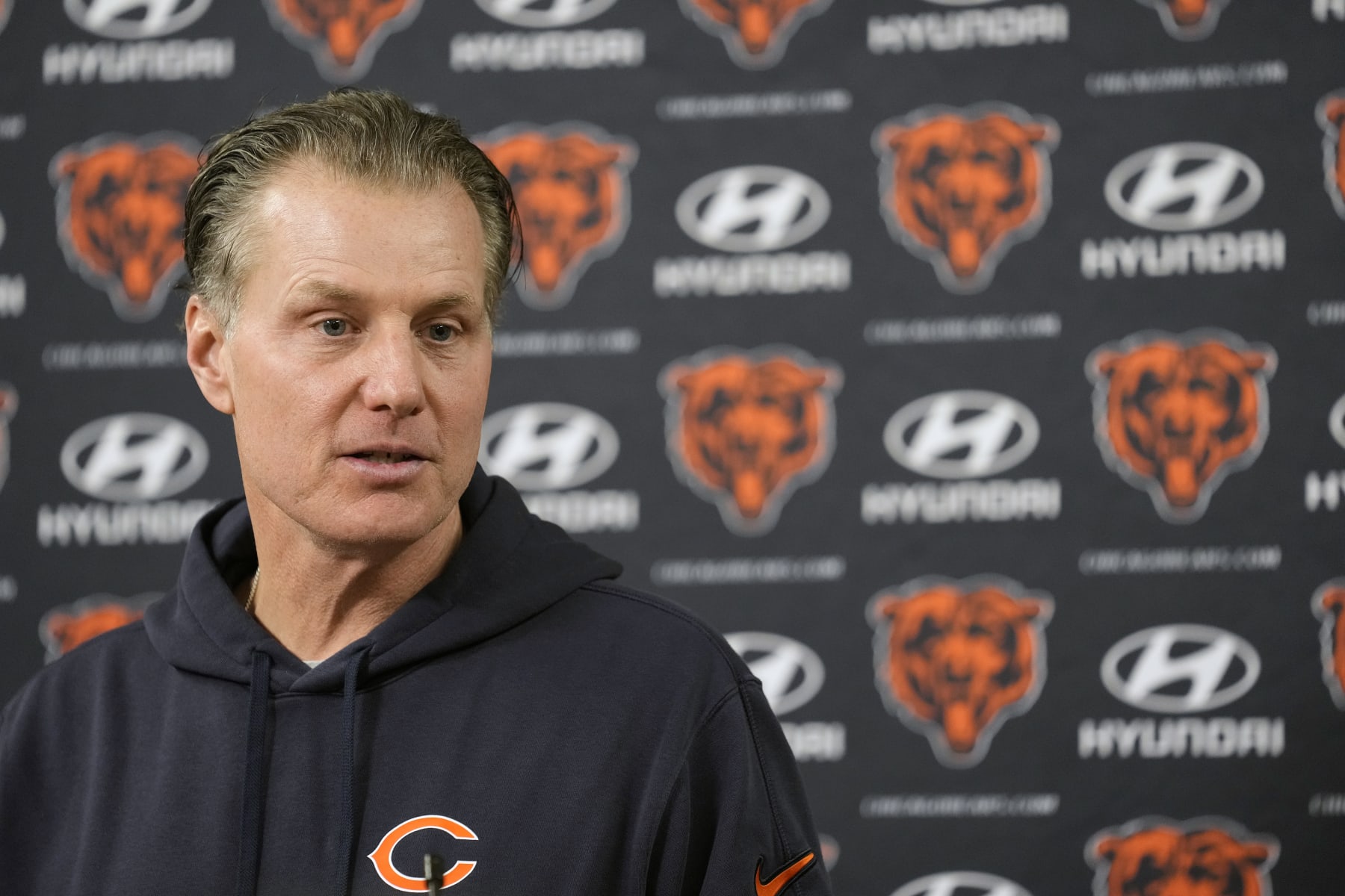 Bears head coach Matt Eberflus