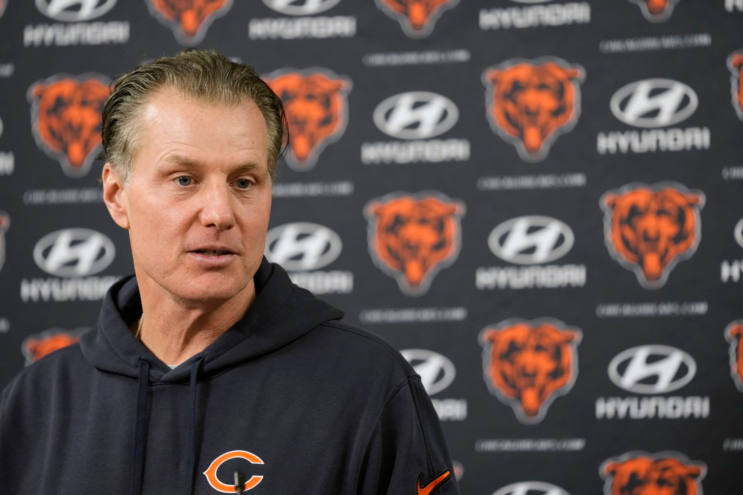 Bears head coach Matt Eberflus