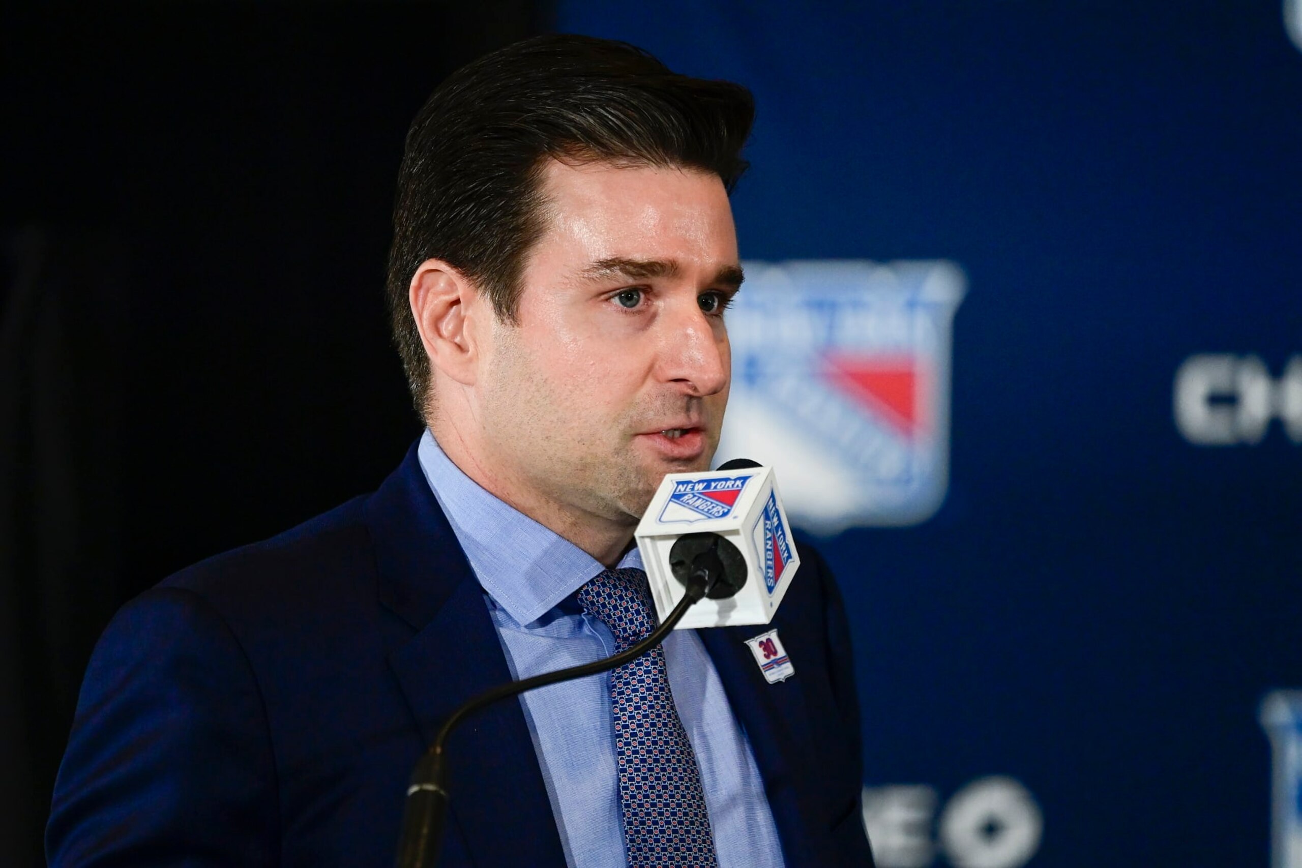 Rangers general manager Chris Drury. Rangers general manager Chris Drury.
