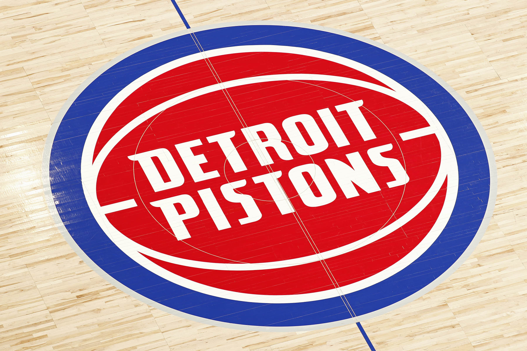 DETROIT, MI - MARCH 7: An overall view of the Detroit Pistons court during the game against the Brooklyn Nets on March 7, 2024 at Little Caesars Arena in Detroit, Michigan. NOTE TO USER: User expressly acknowledges and agrees that, by downloading and/or using this photograph, User is consenting to the terms and conditions of the Getty Images License Agreement. Mandatory Copyright Notice: Copyright 2024 NBAE (Photo by Brian Sevald/NBAE via Getty Images)