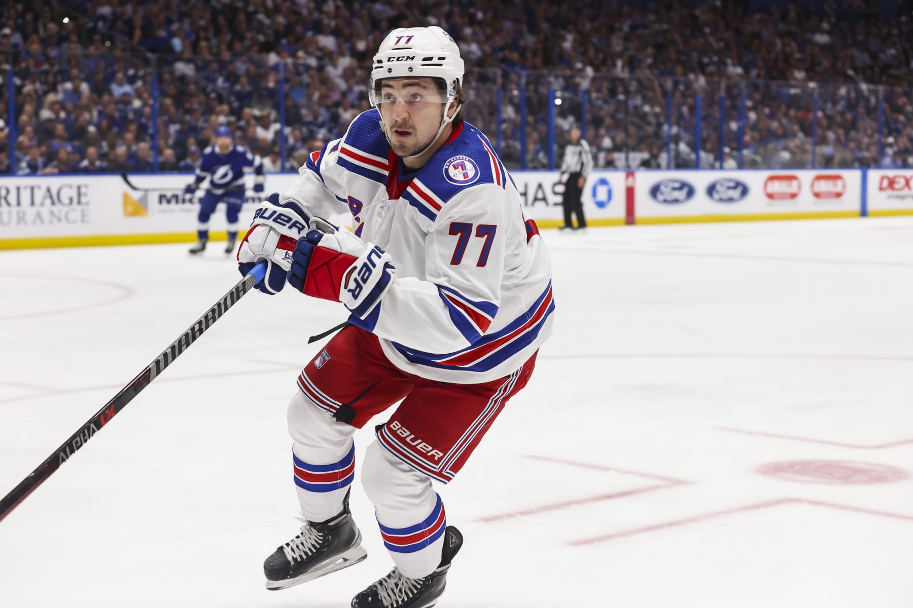 Frank Vatrano when he played for the Rangers in 2022