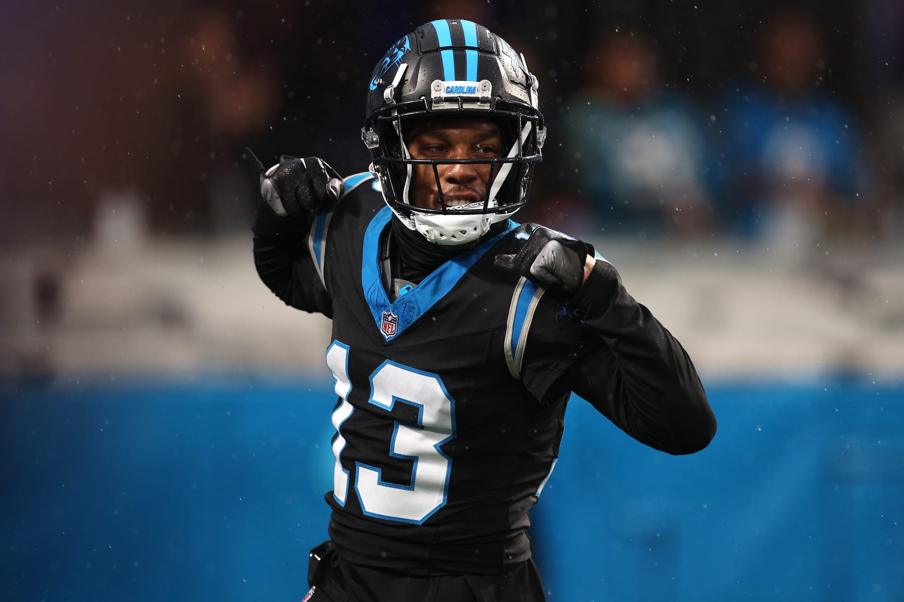 CHARLOTTE, NORTH CAROLINA - DECEMBER 17: Troy Hill #13 of the Carolina Panthers reacts during the second half of the game against the /ATL at Bank of America Stadium on December 17, 2023 in Charlotte, North Carolina. (Photo by Jared C. Tilton/Getty Images) CHARLOTTE, NORTH CAROLINA - DECEMBER 17: Troy Hill #13 of the Carolina Panthers reacts during the second half of the game against the /ATL at Bank of America Stadium on December 17, 2023 in Charlotte, North Carolina. (Photo by Jared C. Tilton/Getty Images)