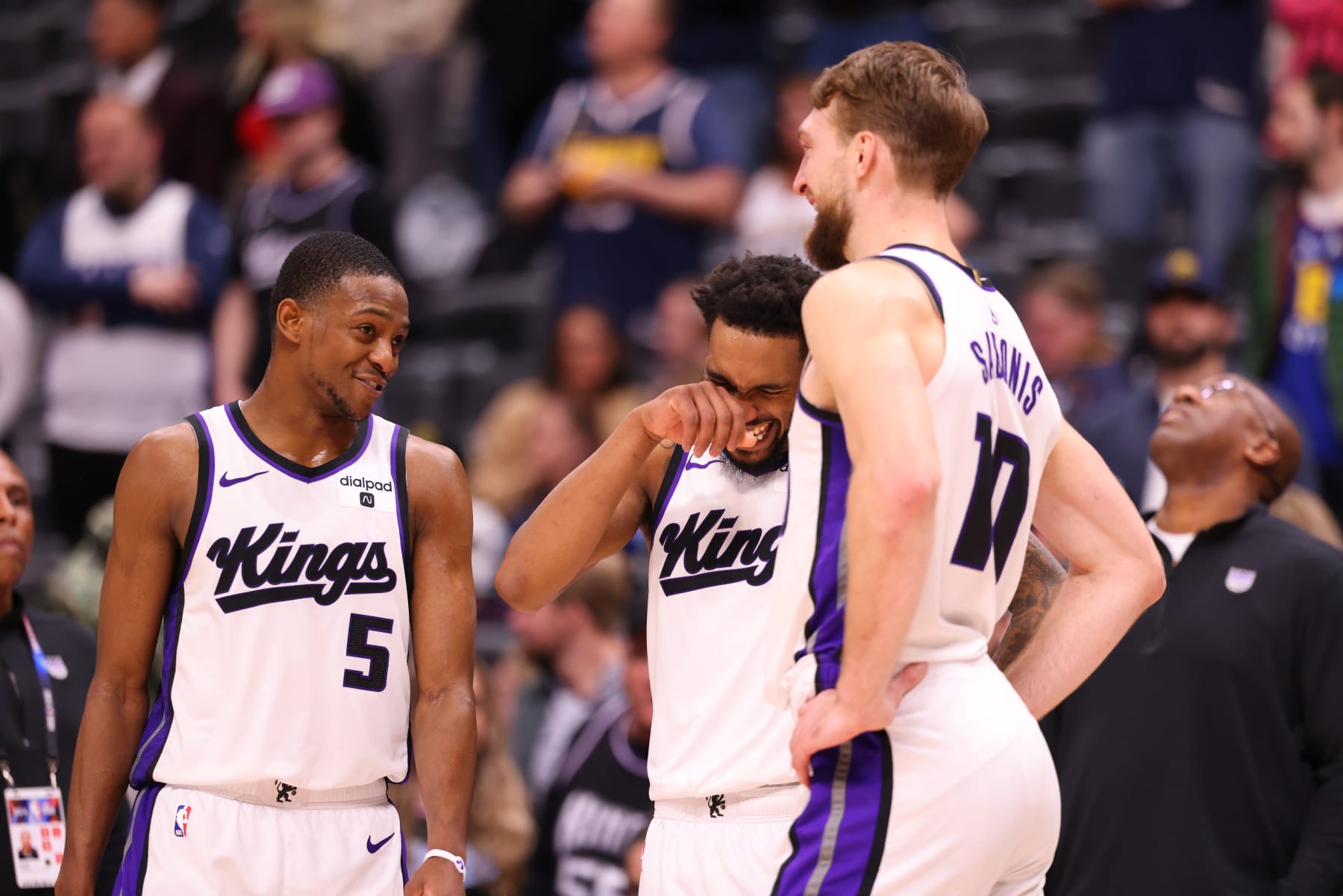 De'Aaron Fox, Malik Monk and Domantas Sabonis