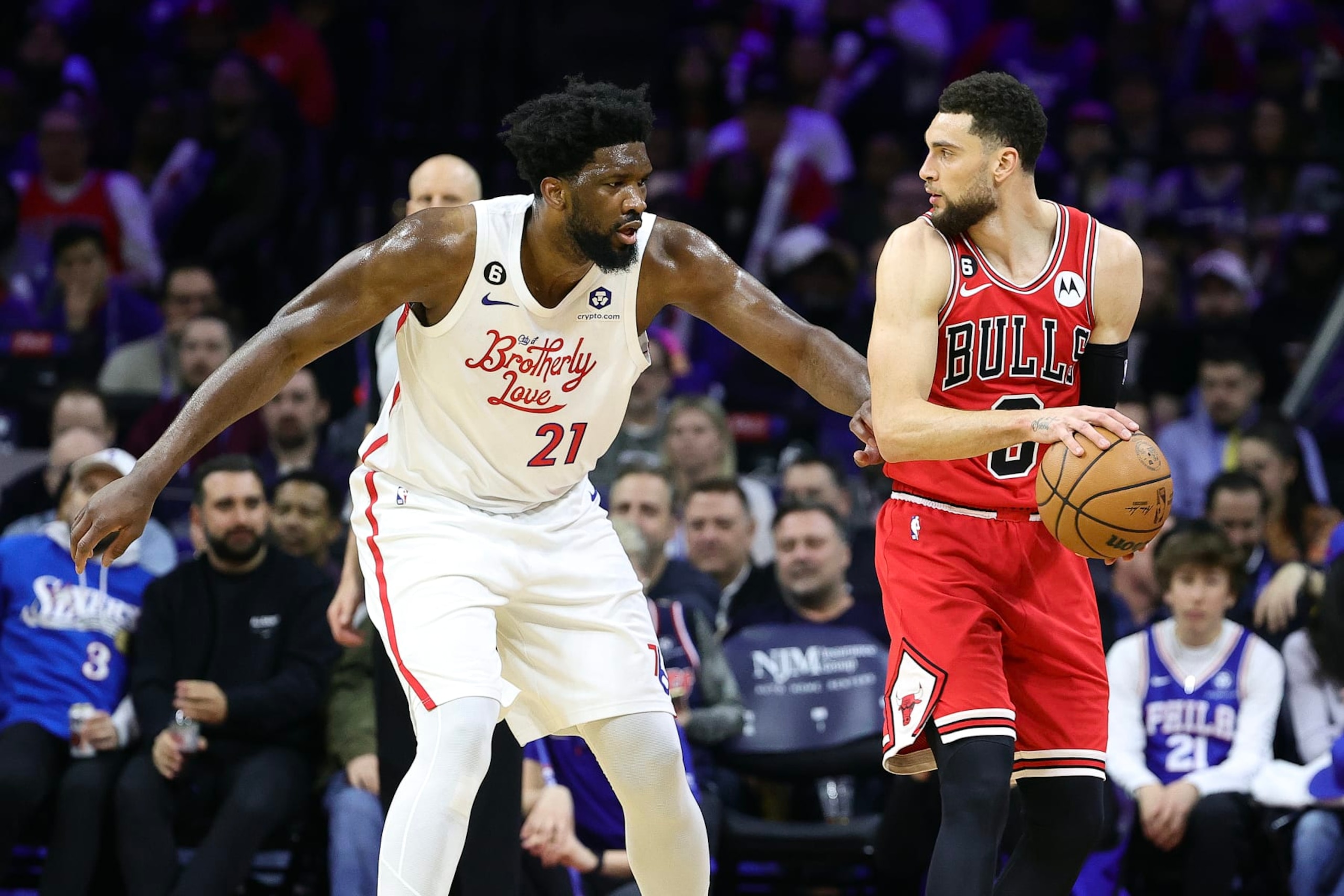 Joel Embiid and Zach LaVine