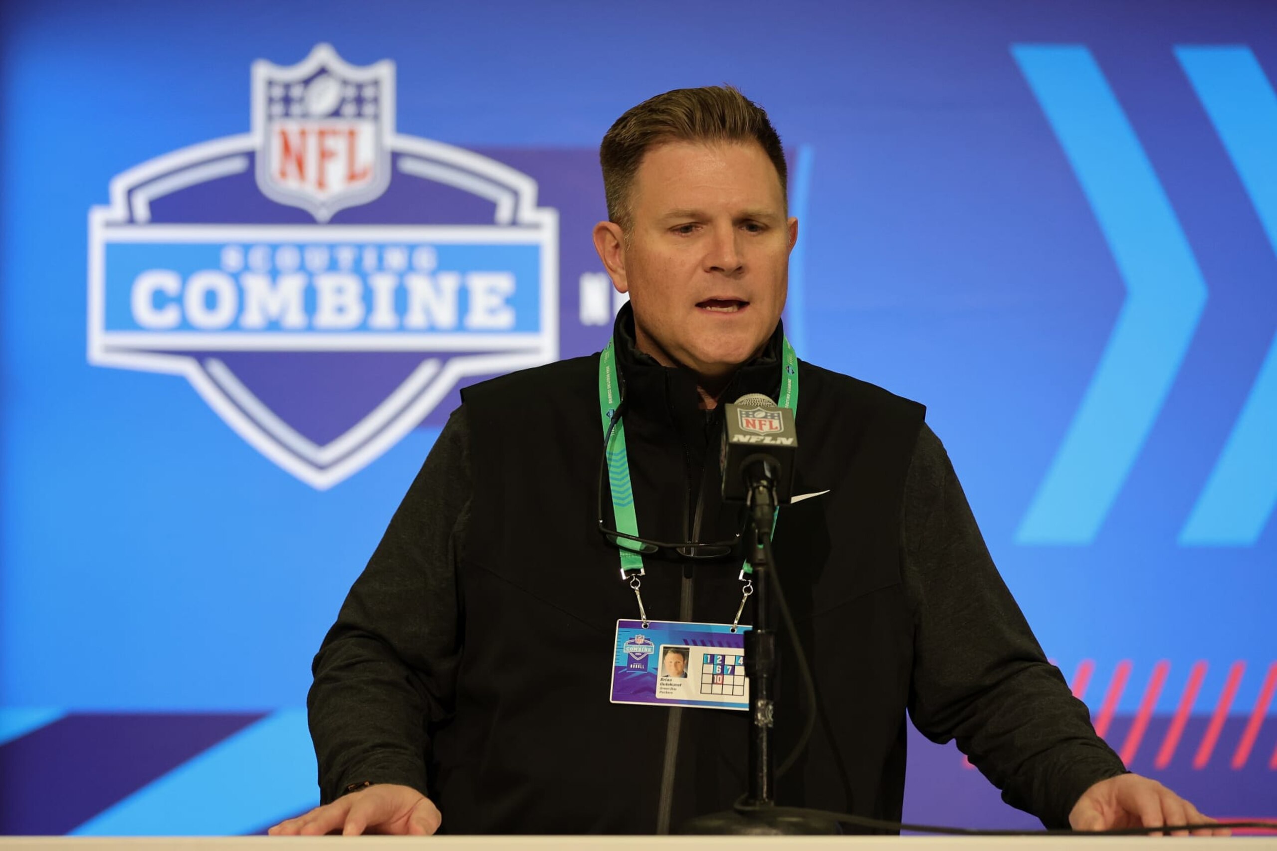 Packers general manager Brian Gutekunst Packers general manager Brian Gutekunst