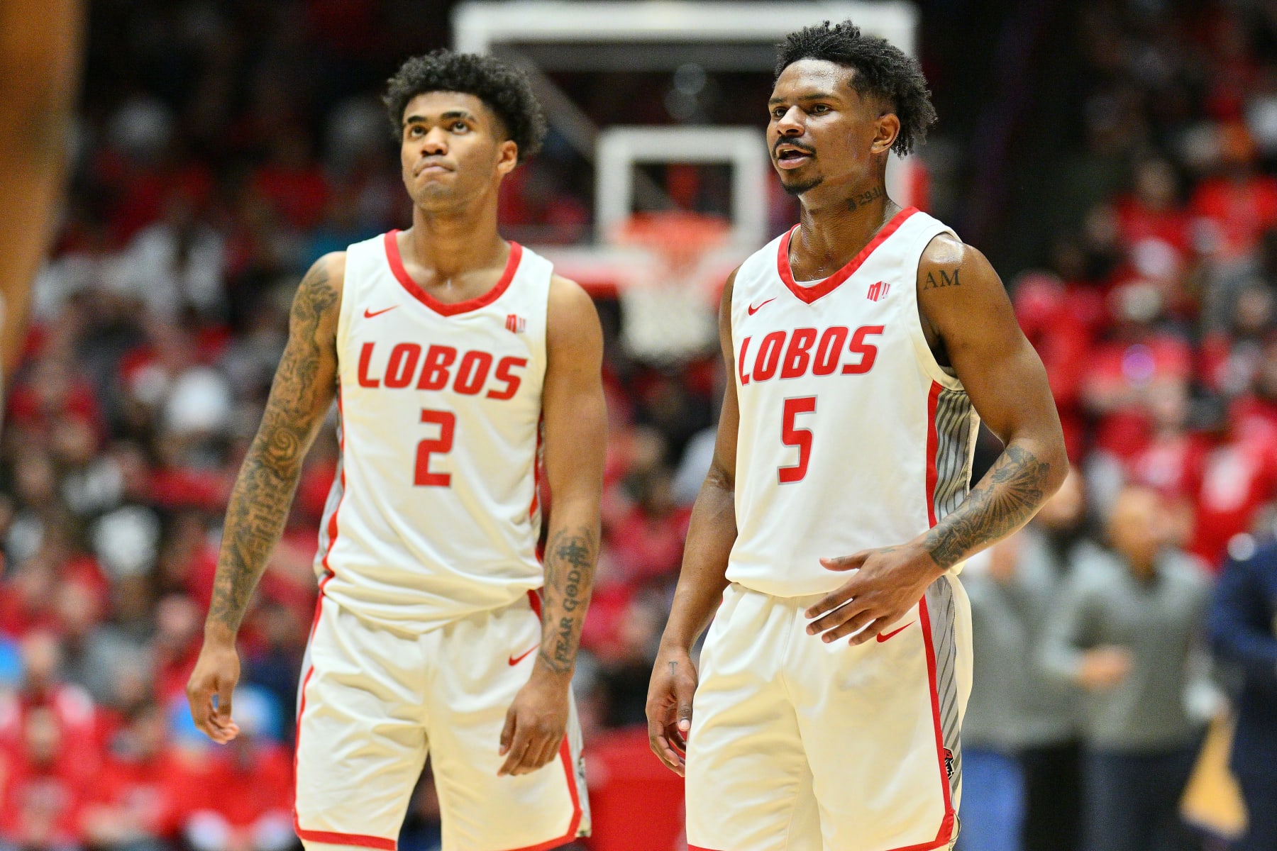 Donovan Dent and Jamal Mashburn Jr.