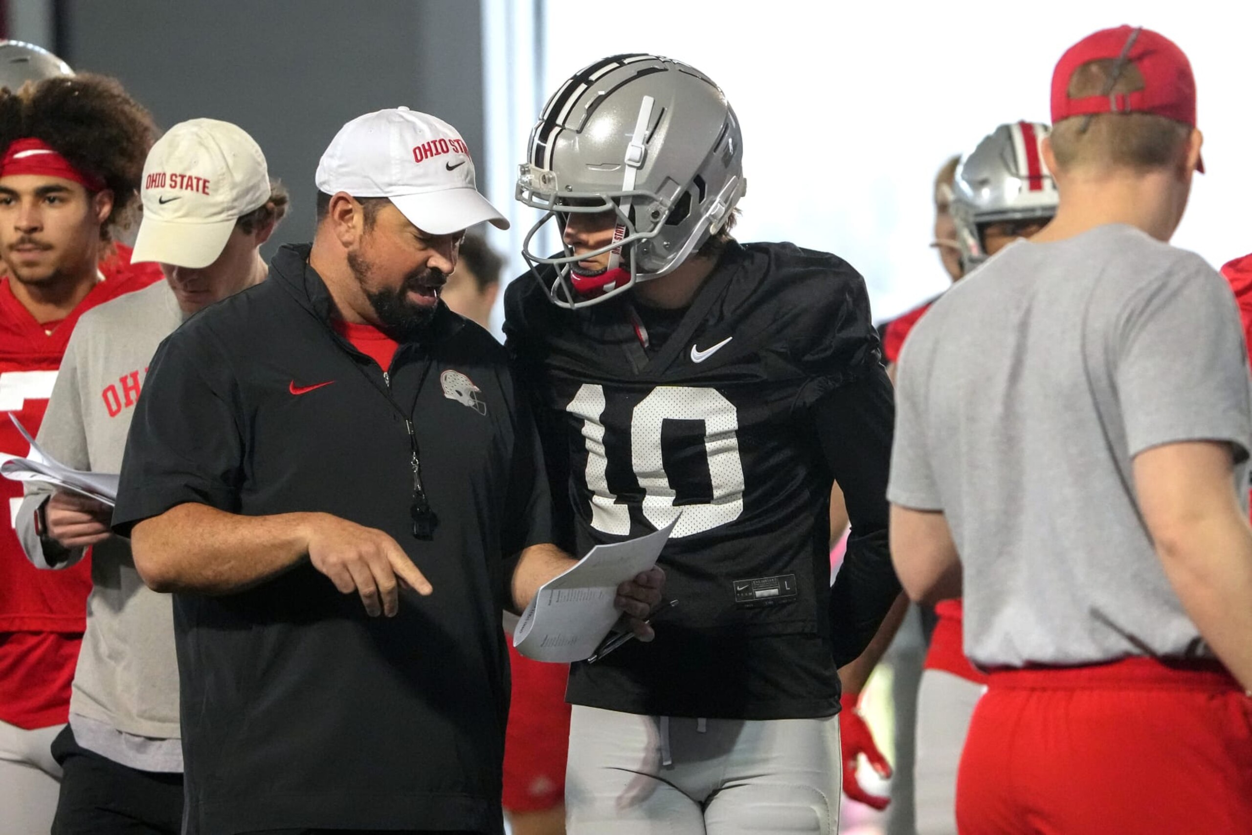 Ohio State head coach Ryan Day Ohio State head coach Ryan Day