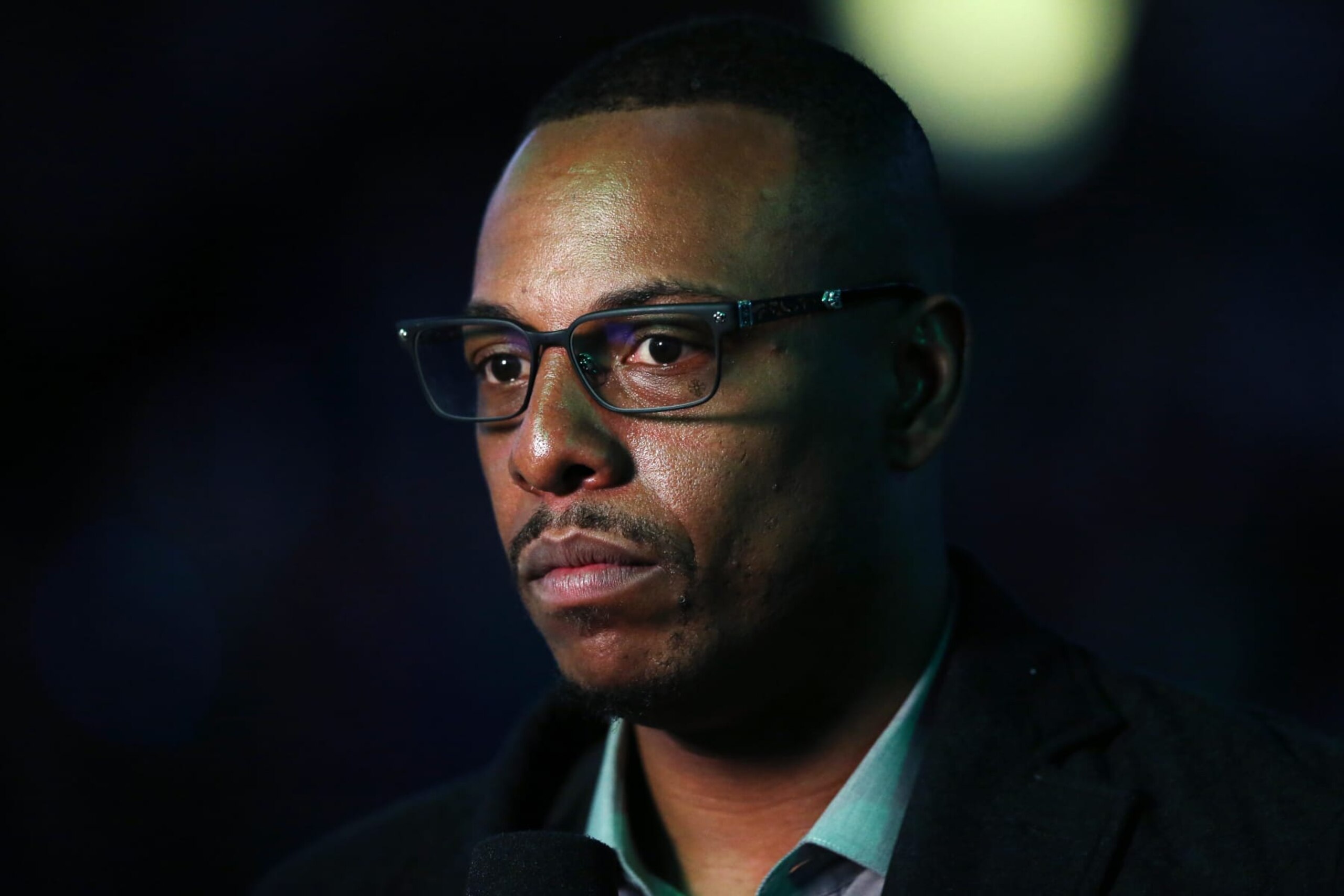 BOSTON, MA - MAY 27: Former NBA Player Paul Pierce before Game Seven of the 2018 NBA Eastern Conference Finals between the Boston Celtics and the Cleveland Cavaliers at TD Garden on May 27, 2018 in Boston, Massachusetts. (Photo by Maddie Meyer/Getty Images)