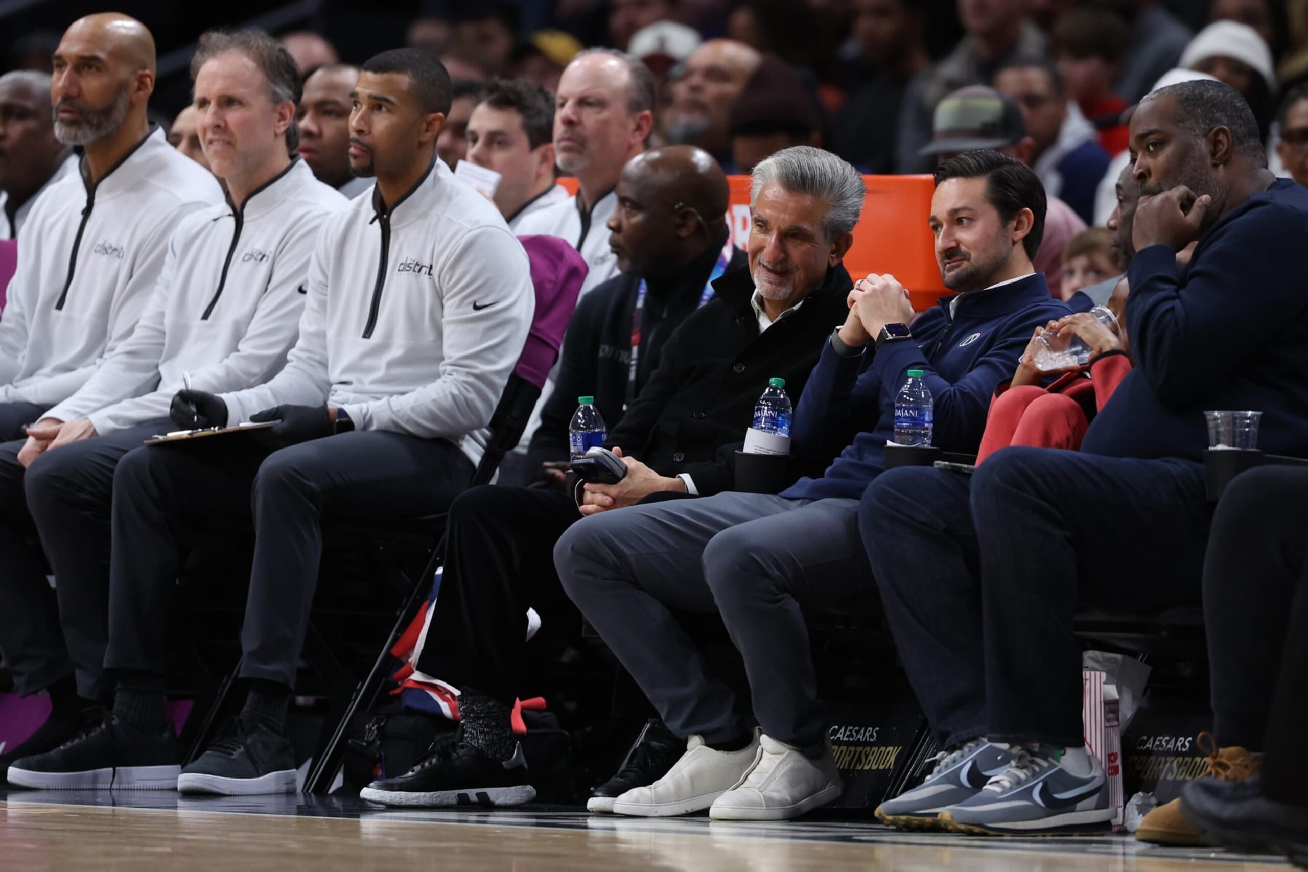 WASHINGTON, DC - JANUARY 15: CEO of Monumental Sports & Entertainment Ted Leonsis watches the Detroit Pistons play against the Washington Wizards during the first half at Capital One Arena on January 15, 2024 in Washington, DC. NOTE TO USER: User expressly acknowledges and agrees that, by downloading and or using this photograph, User is consenting to the terms and conditions of the Getty Images License Agreement (Photo by Patrick Smith/Getty Images) WASHINGTON, DC - JANUARY 15: CEO of Monumental Sports & Entertainment Ted Leonsis watches the Detroit Pistons play against the Washington Wizards during the first half at Capital One Arena on January 15, 2024 in Washington, DC. NOTE TO USER: User expressly acknowledges and agrees that, by downloading and or using this photograph, User is consenting to the terms and conditions of the Getty Images License Agreement (Photo by Patrick Smith/Getty Images)