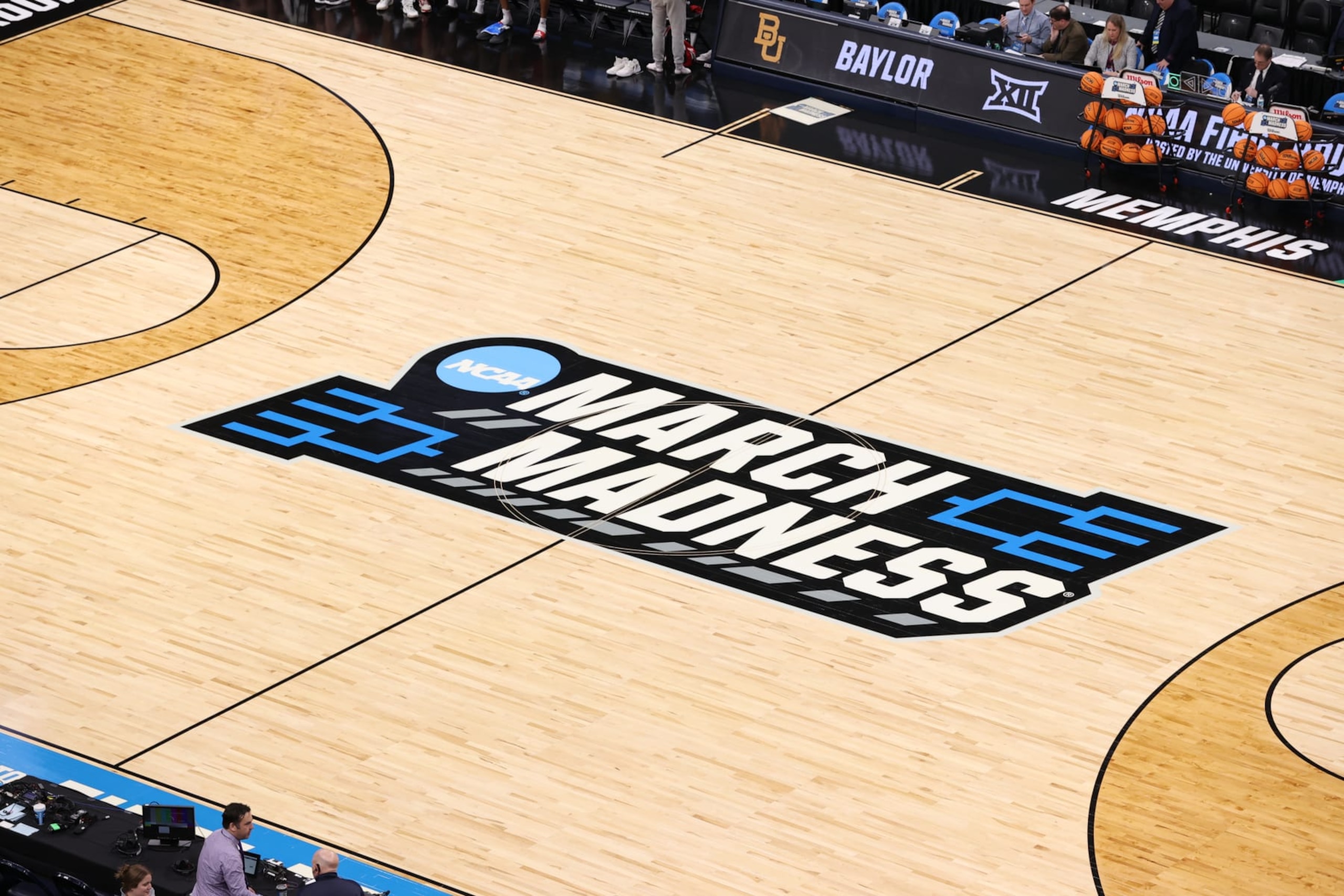 MEMPHIS, TENNESSEE - MARCH 22: A general view of FedexForum ahead of the first round of the 2024 NCAA Men's Basketball Tournament held at FedExForum on March 22, 2024 in Memphis, Tennessee. (Photo by Joe Murphy/NCAA Photos via Getty Images)