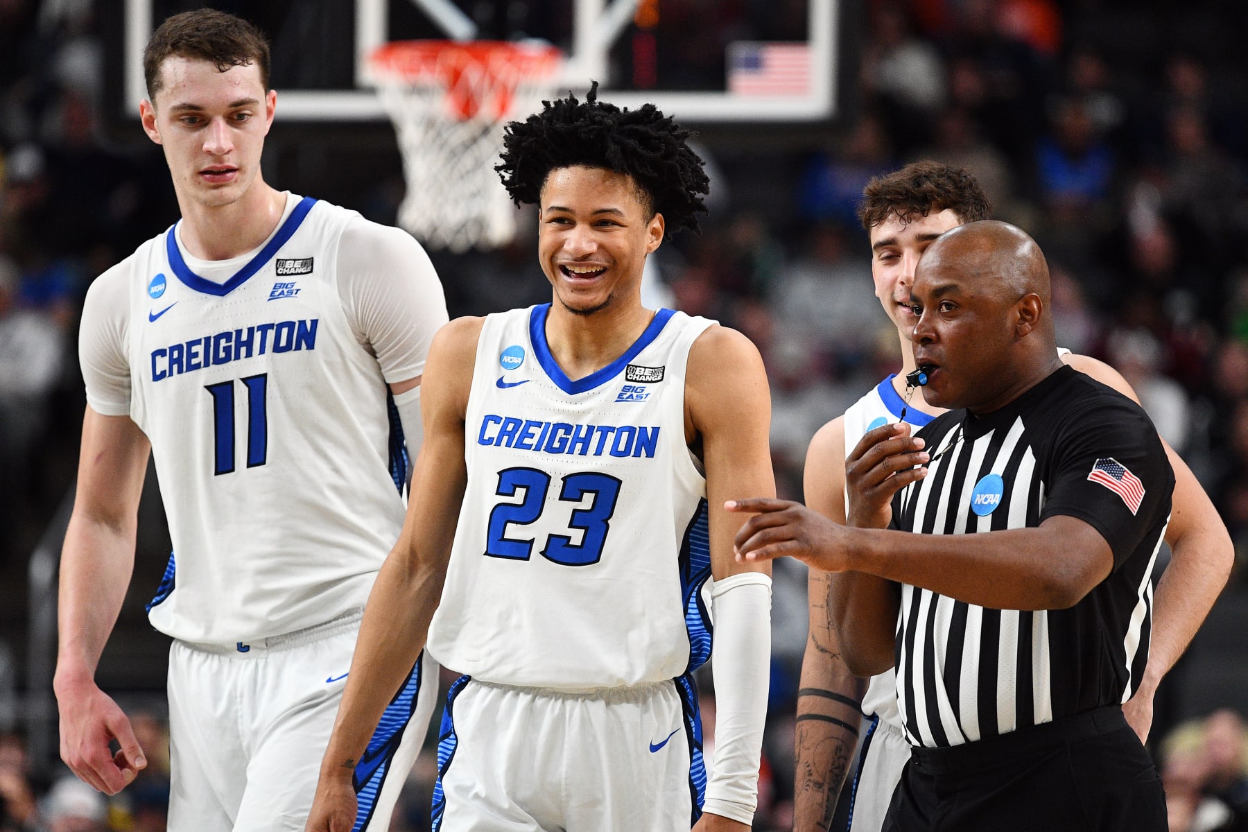 Trey Alexander #23 of the Creighton Bluejays