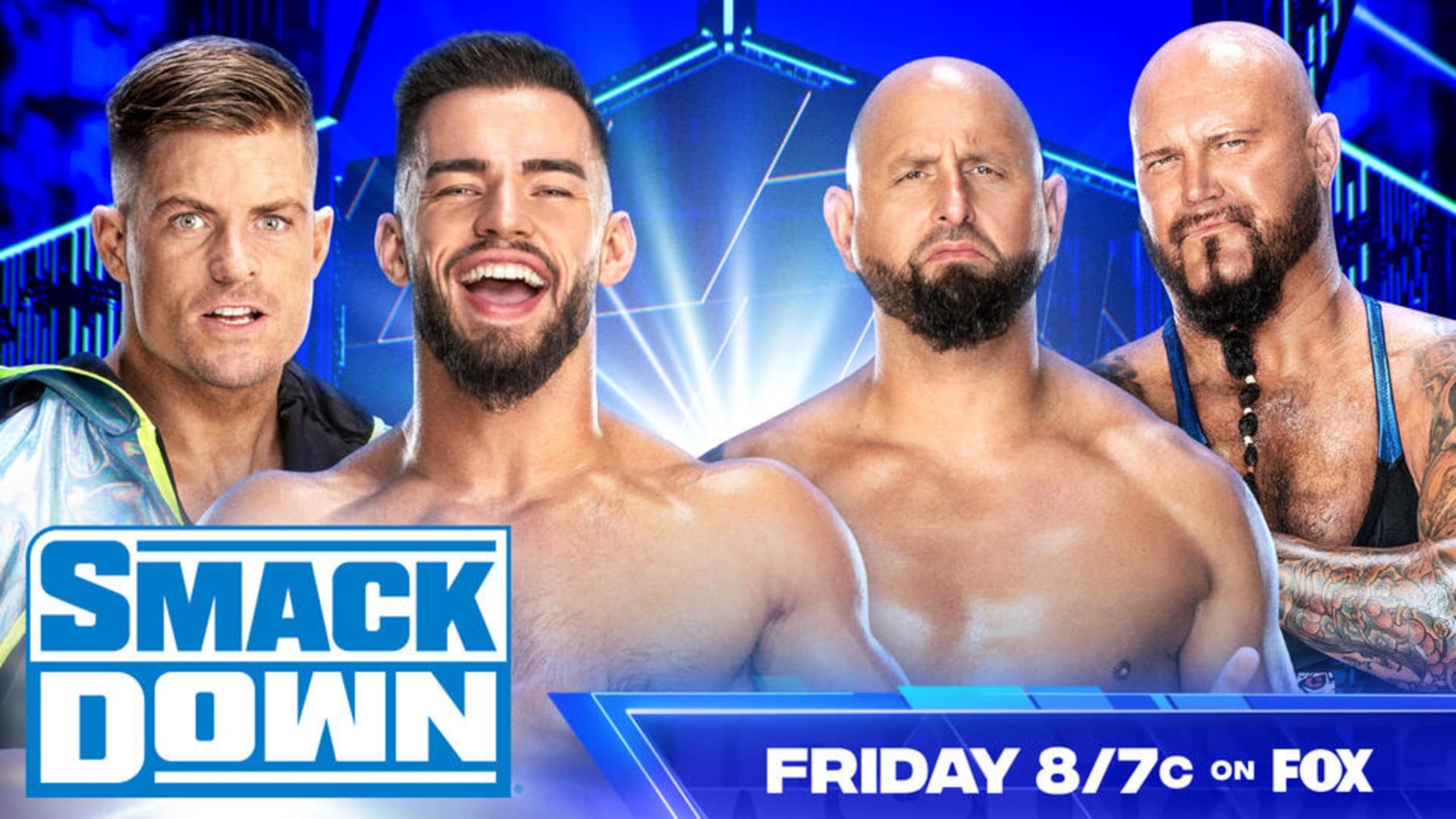 Grayson Waller, Austin Theory, Karl Anderson and Luke Gallows.