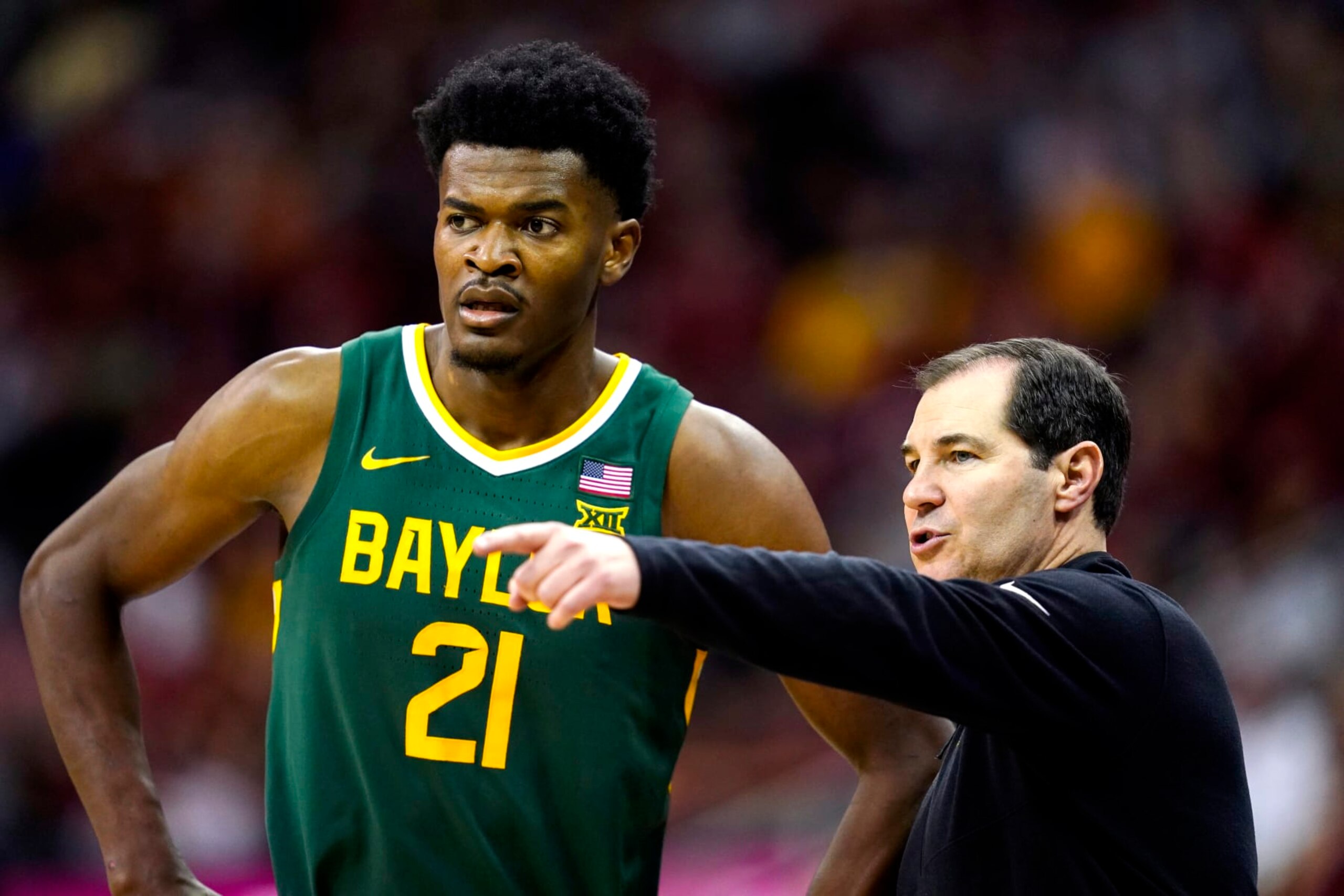 Baylor's Yves Missi and Scott Drew