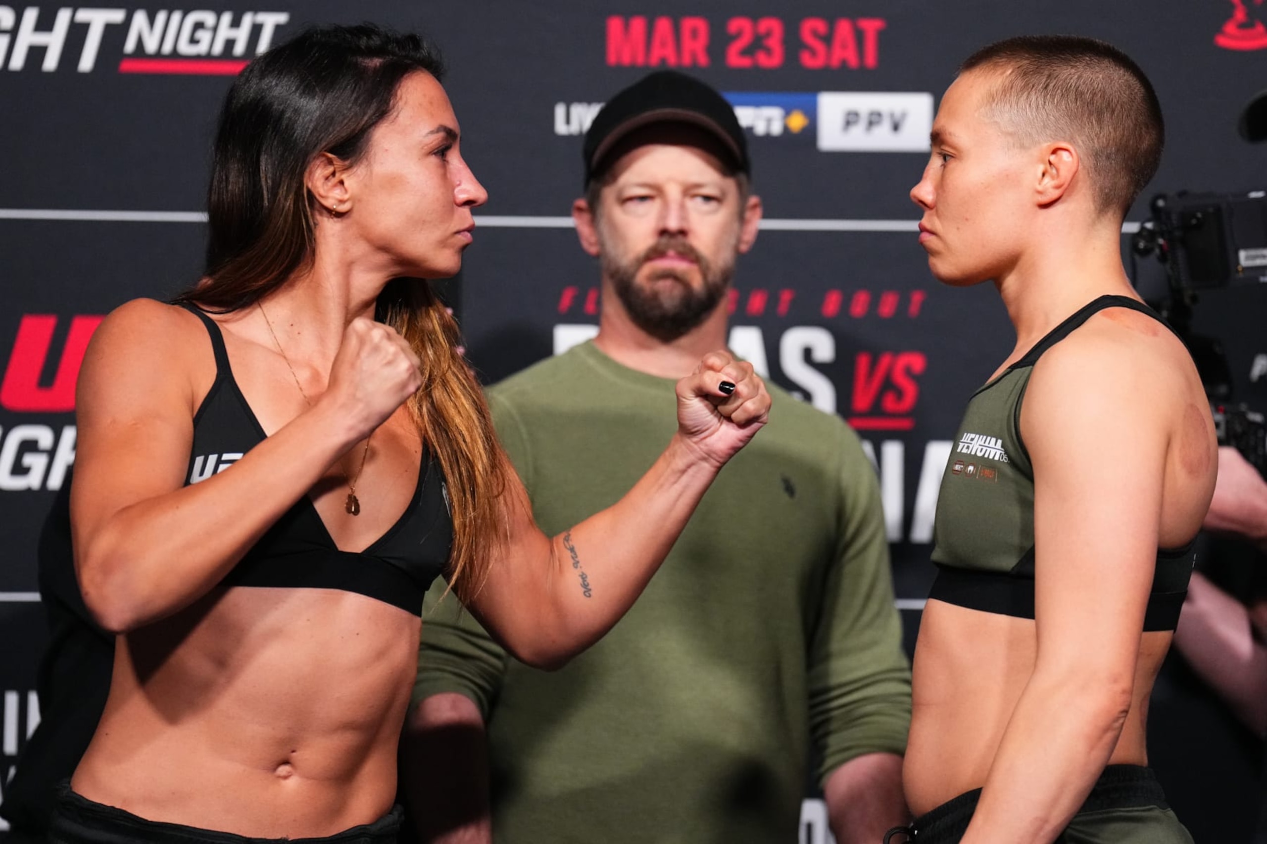 Amanda Ribas and Rose Namajunas face off 