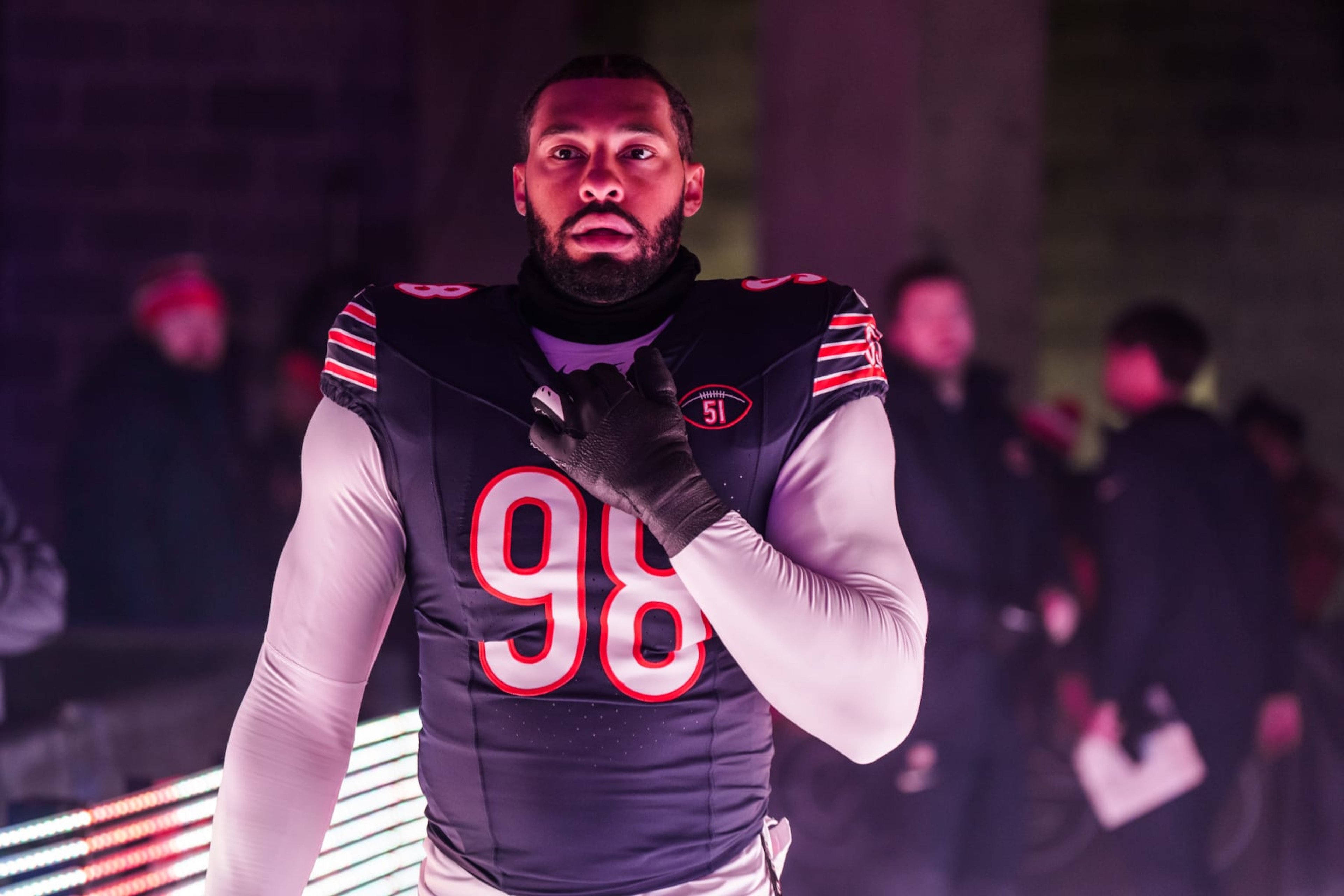 Bears edge-rusher Montez Sweat Bears edge-rusher Montez Sweat