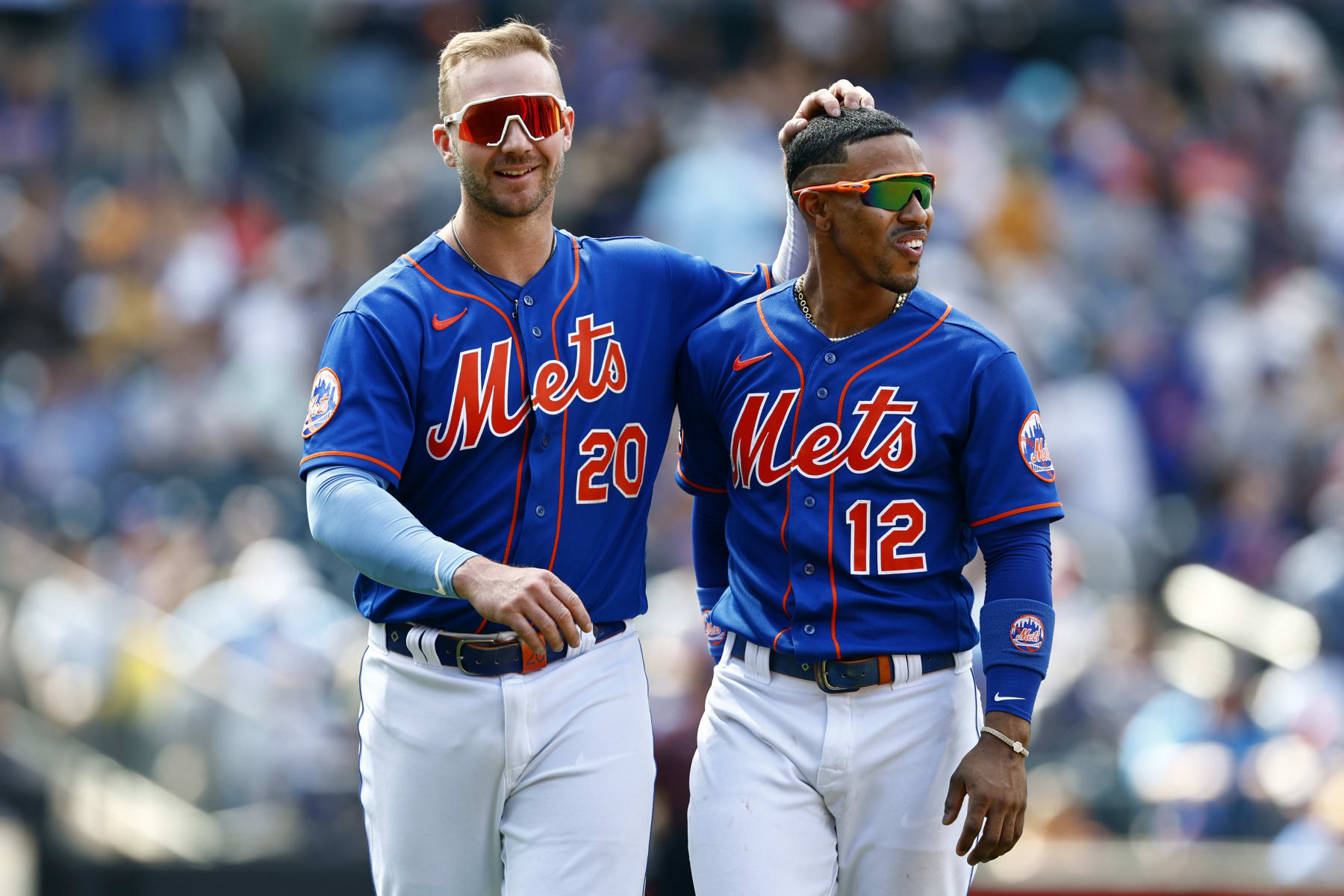 Pete Alonso (L) and Francisco Lindor (R)