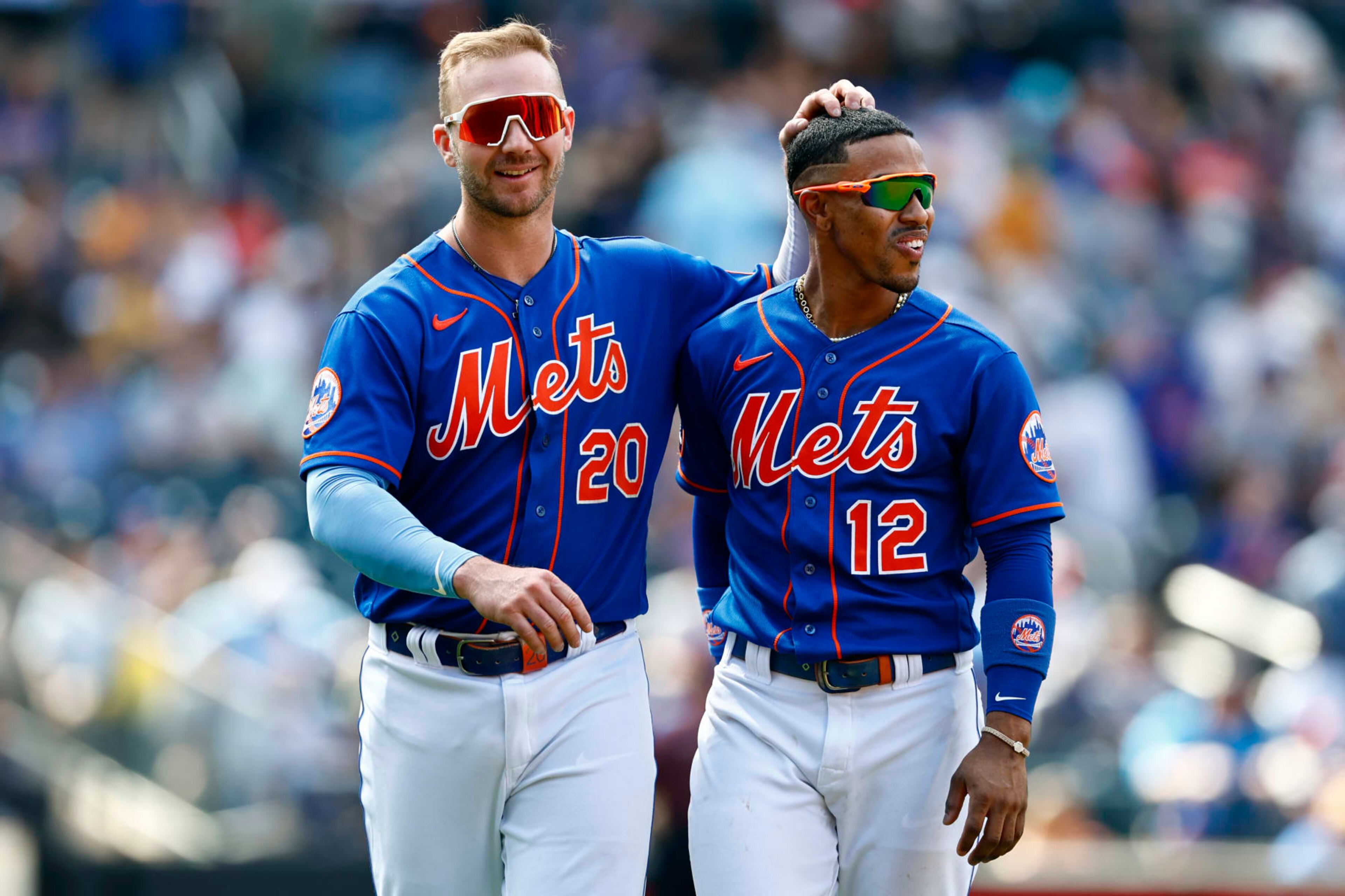 Pete Alonso (L) and Francisco Lindor (R)