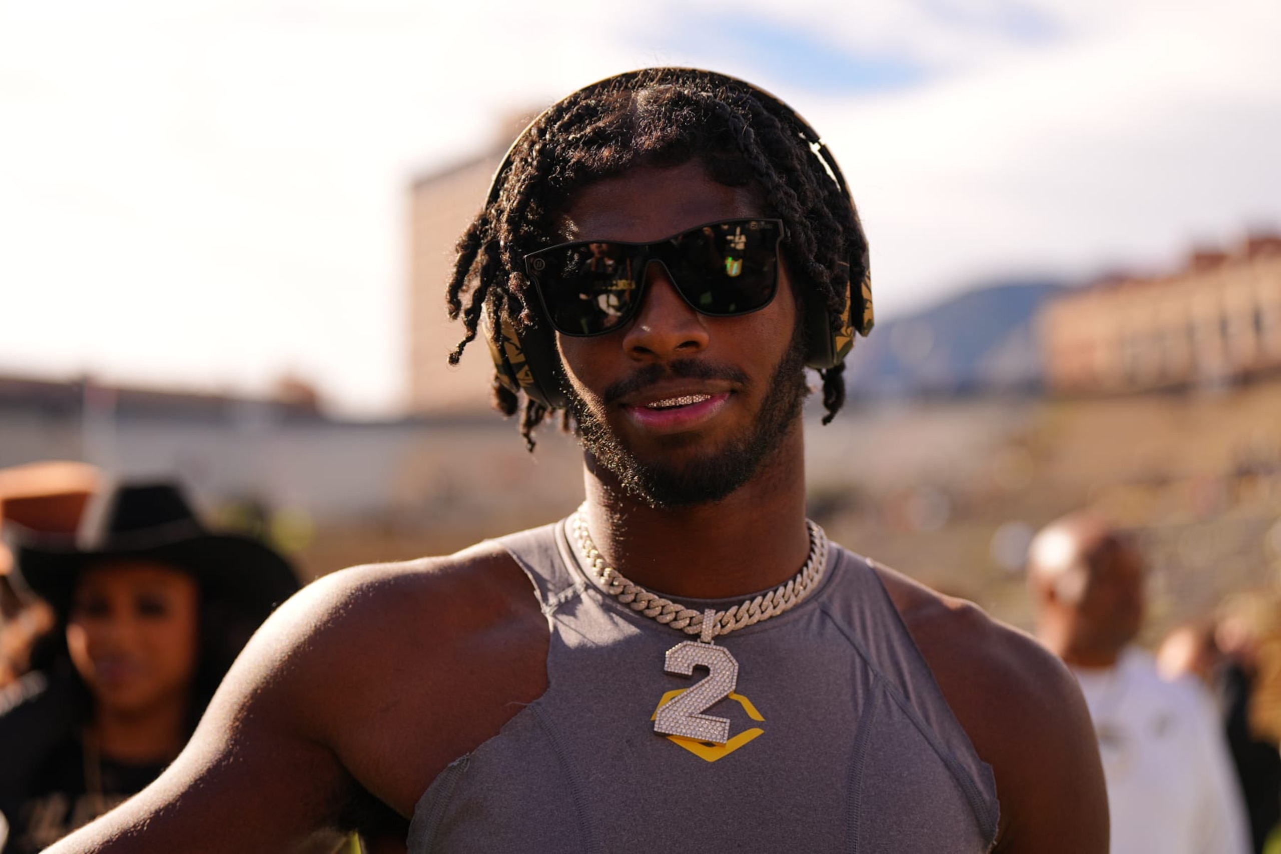 College Football: Colorado quarterback Shedeur Sanders (2) in action, poses for a photo prior to game vs Arizona at Folsom Field.
Boulder, CO 11/11/2023
CREDIT: Erick W. Rasco (Photo by Erick W. Rasco/Sports Illustrated via Getty Images)
(Set Number: X164462) College Football: Colorado quarterback Shedeur Sanders (2) in action, poses for a photo prior to game vs Arizona at Folsom Field.
Boulder, CO 11/11/2023
CREDIT: Erick W. Rasco (Photo by Erick W. Rasco/Sports Illustrated via Getty Images)
(Set Number: X164462)