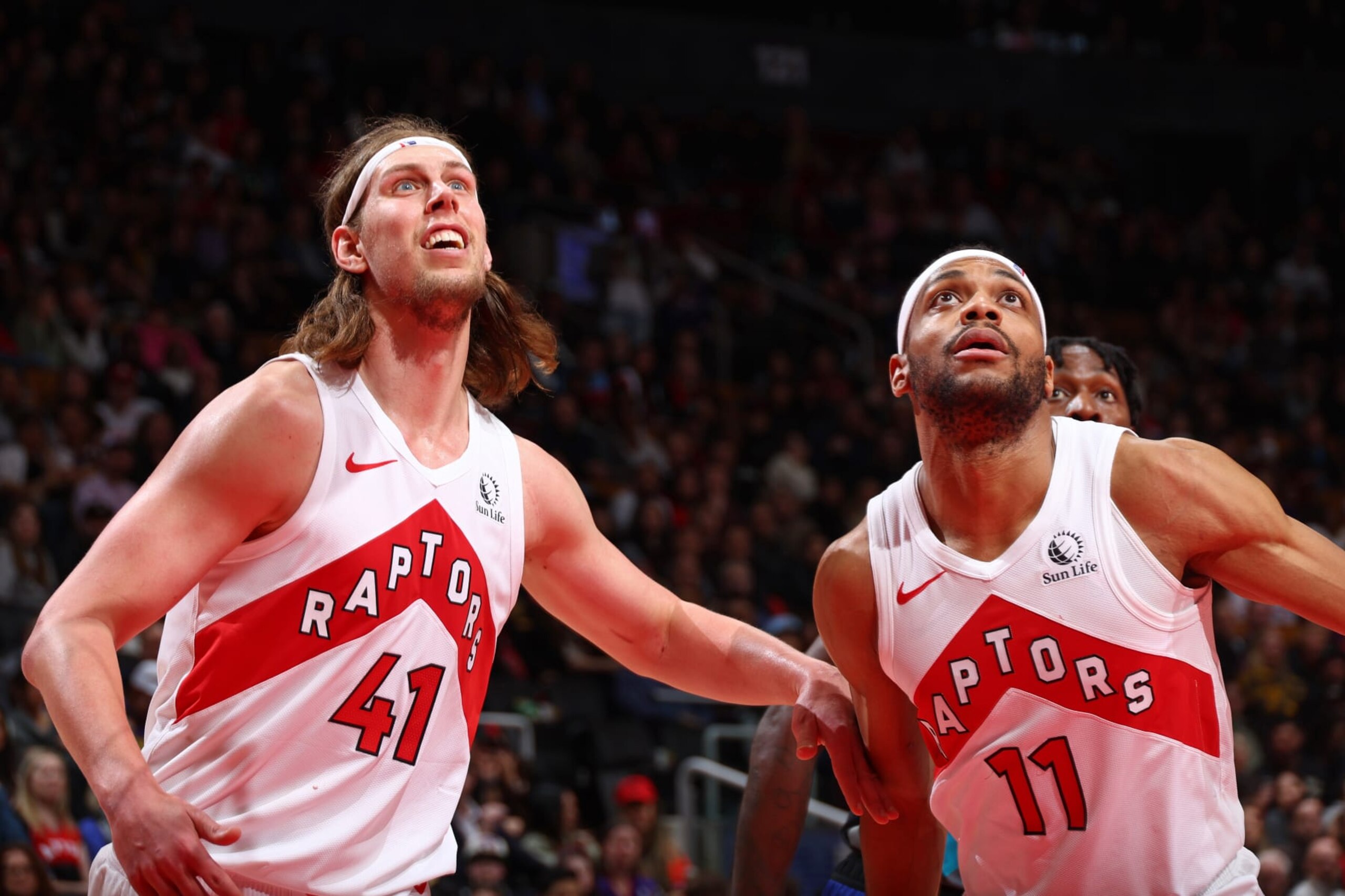 Kelly Olynyk and Bruce Brown