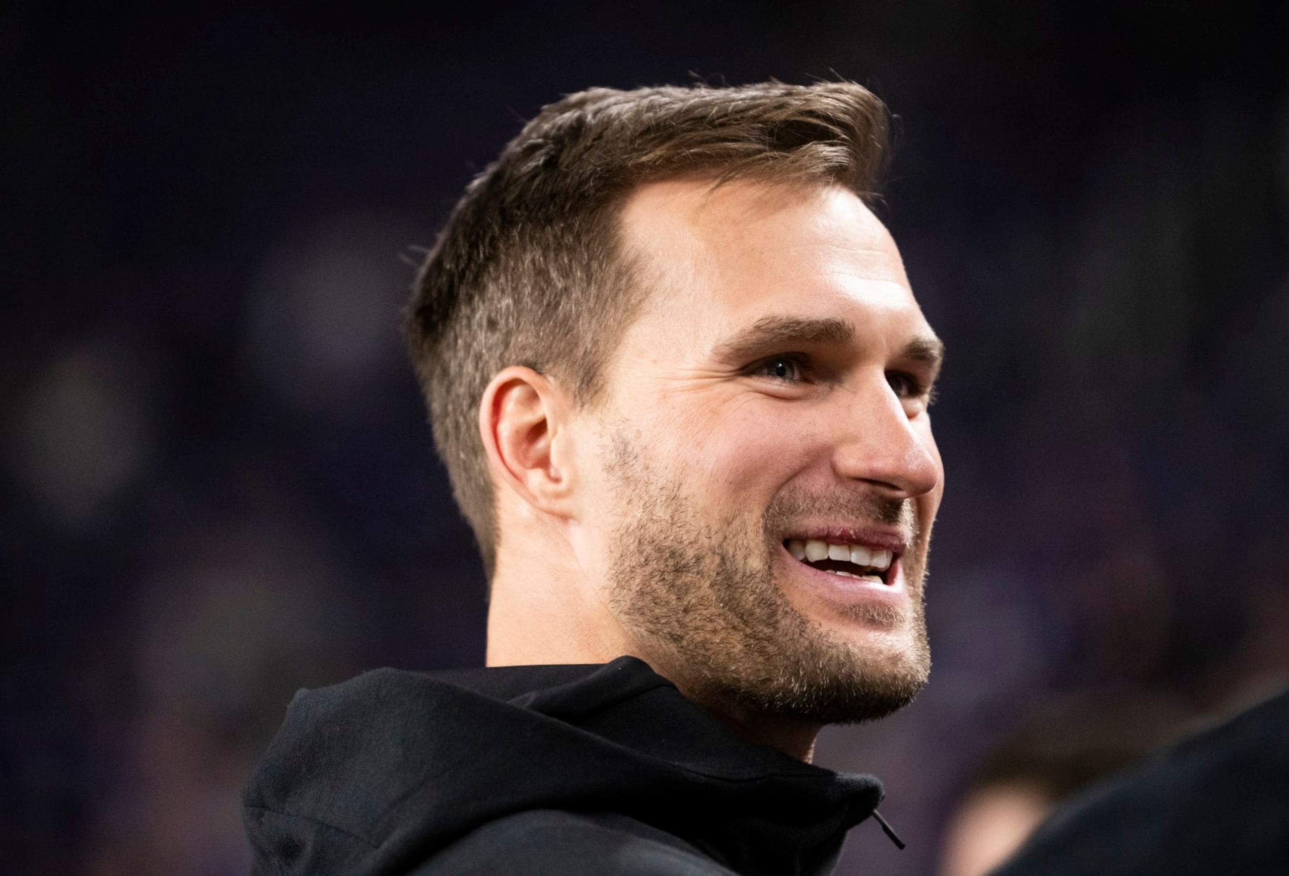 MINNEAPOLIS, MINNESOTA - DECEMBER 31: Kirk Cousins #8 of the Minnesota Vikings looks on from the sidelines before the game against the Green Bay Packers at U.S. Bank Stadium on December 31, 2023 in Minneapolis, Minnesota. (Photo by Stephen Maturen/Getty Images) MINNEAPOLIS, MINNESOTA - DECEMBER 31: Kirk Cousins #8 of the Minnesota Vikings looks on from the sidelines before the game against the Green Bay Packers at U.S. Bank Stadium on December 31, 2023 in Minneapolis, Minnesota. (Photo by Stephen Maturen/Getty Images)