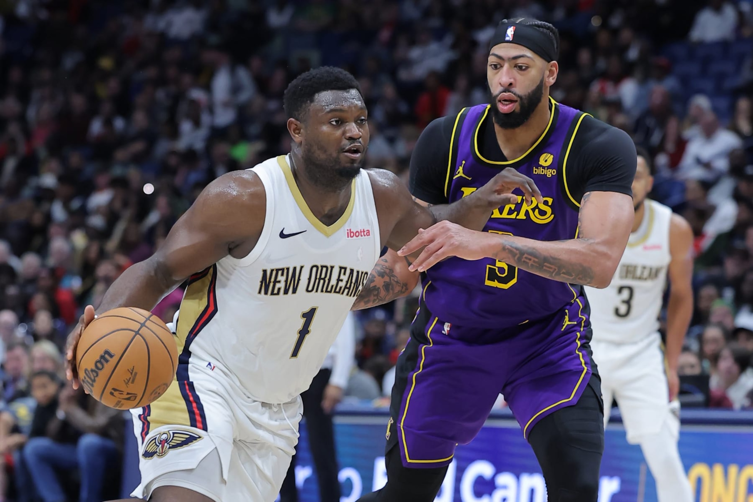 Zion Williamson and Anthony Davis