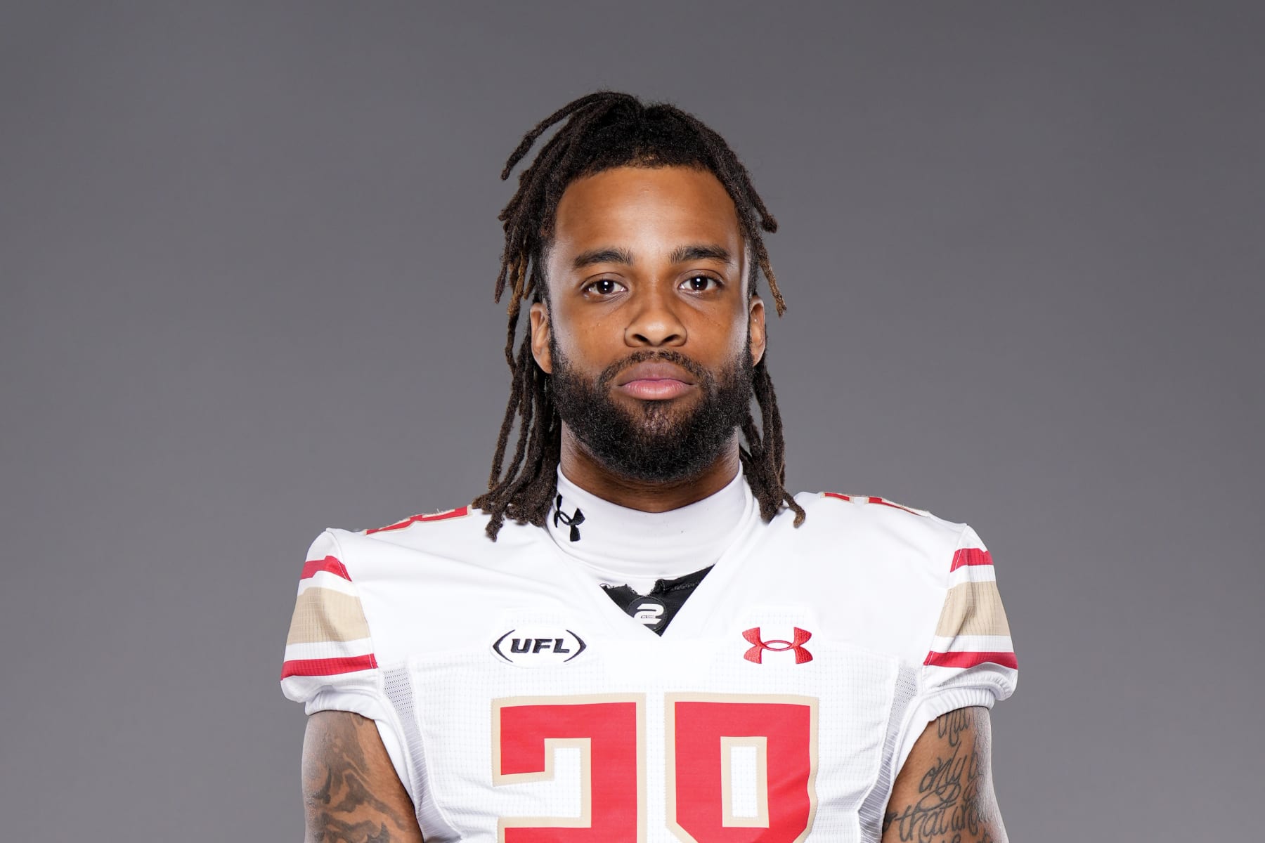 ARLINGTON, TEXAS - MARCH 06: Mark Gilbert #28 of the Birmingham Stallions poses for a portrait on March 06, 2024 in Arlington, Texas.  (Photo by Fox Sports/UFL/Getty Images)