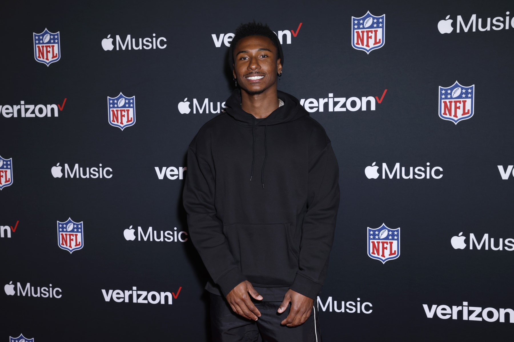 LAS VEGAS, NEVADA - FEBRUARY 10: Donald De La Haye "Deestroying" attends Verizon’s “Run the Playlist Live” at Super Bowl LVIII on February 10, 2024 in Las Vegas, Nevada. (Photo by Jeff Schear/Getty Images for Verizon)